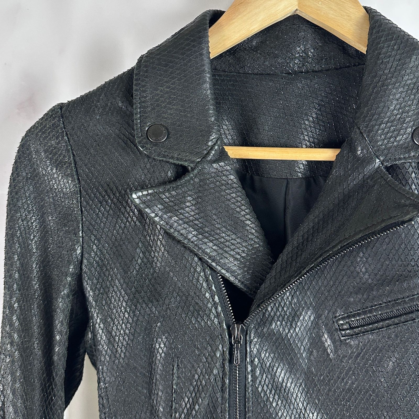 Hysteric Glamour Sheepskin Python Black Leather Riders Jacket Size US M / EU 48-50 / 2 - 3 Thumbnail