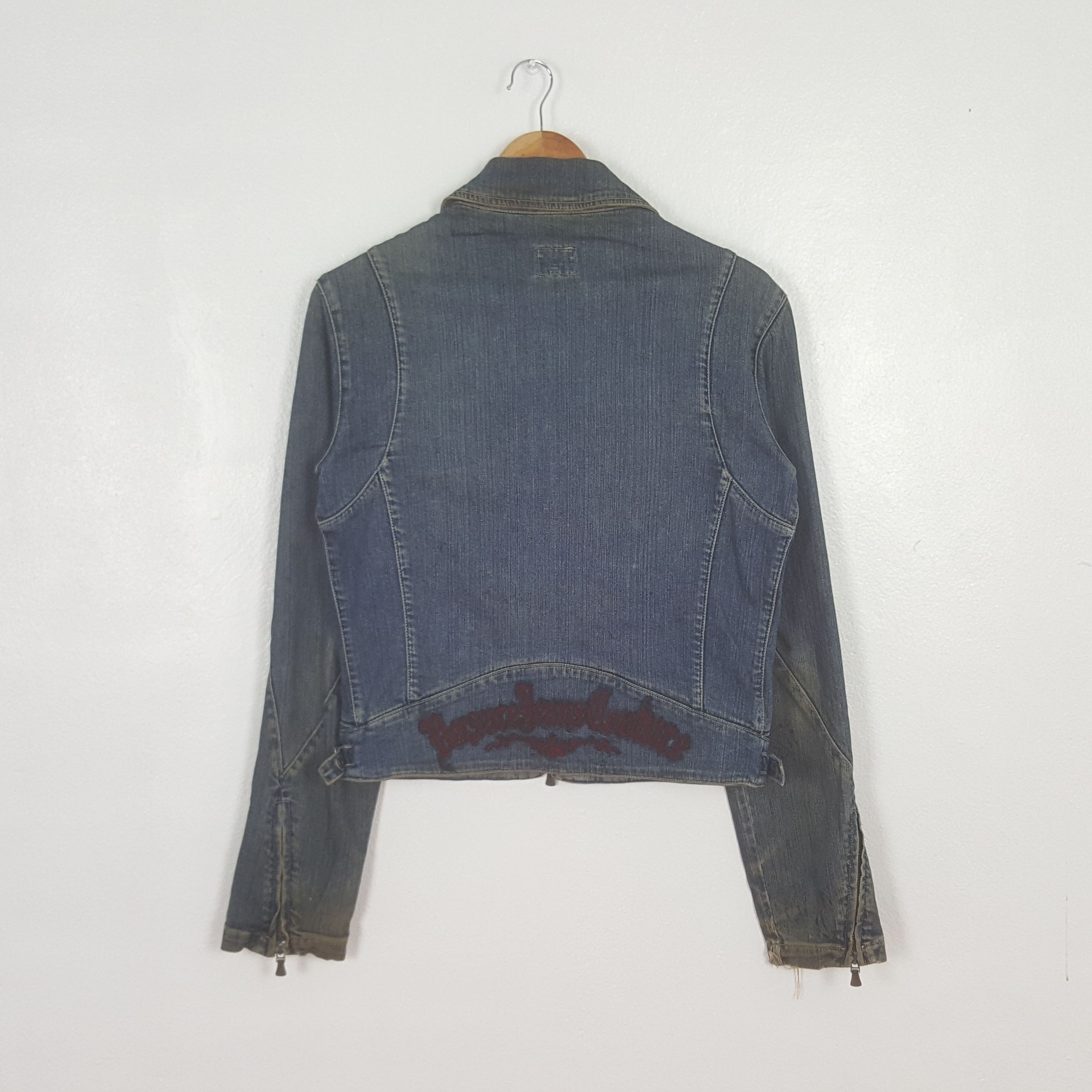 Versace Vintage Versace Italian Designer Denim Jacket C314N27 Size XS / US 0-2 / IT 36-38 - 3 Thumbnail