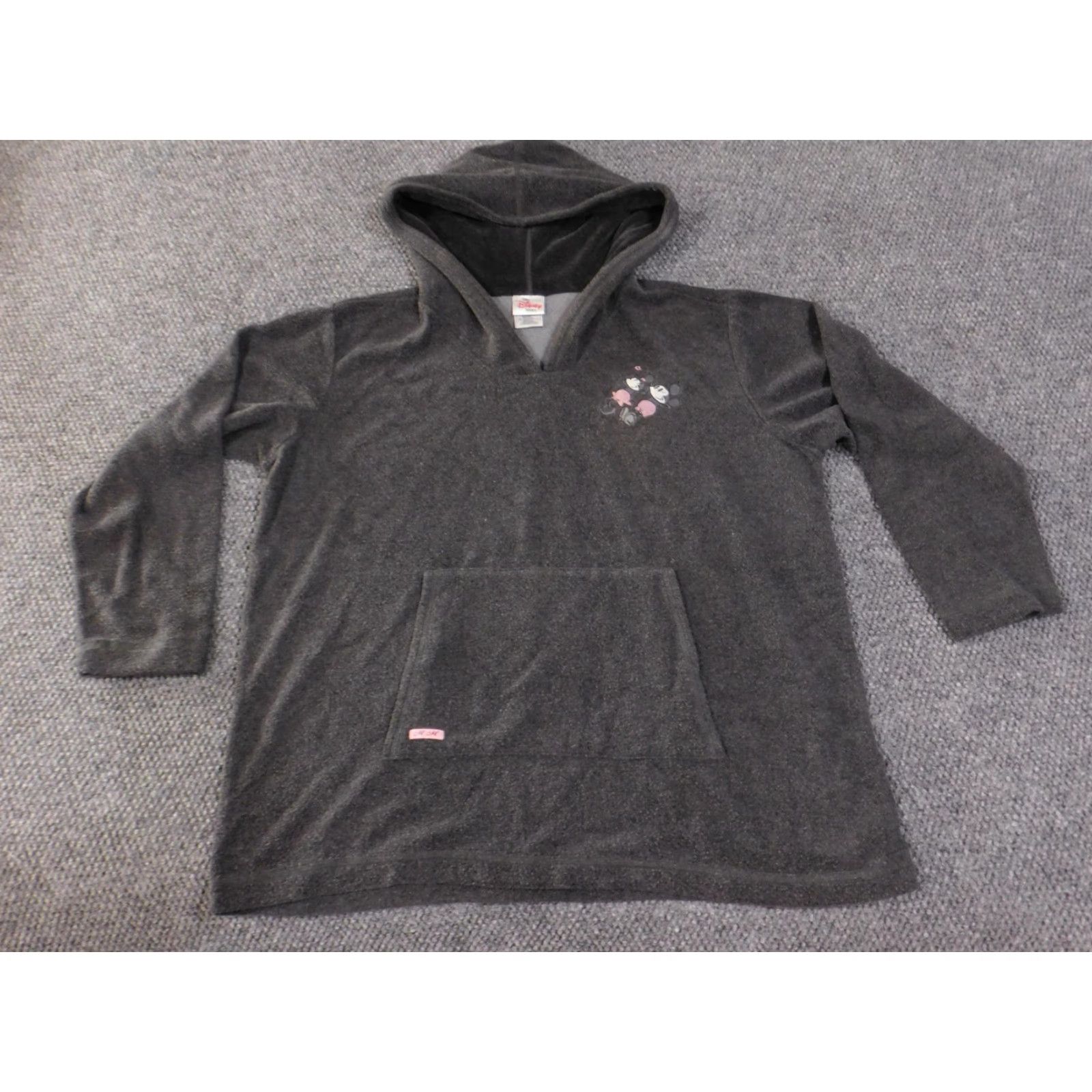 Disney Disney Store Mickey Minnie Hoodie Womens L/XL Gray V-Neck Pullover Kangaroo Size L / US 10 / IT 46 - 3 Thumbnail