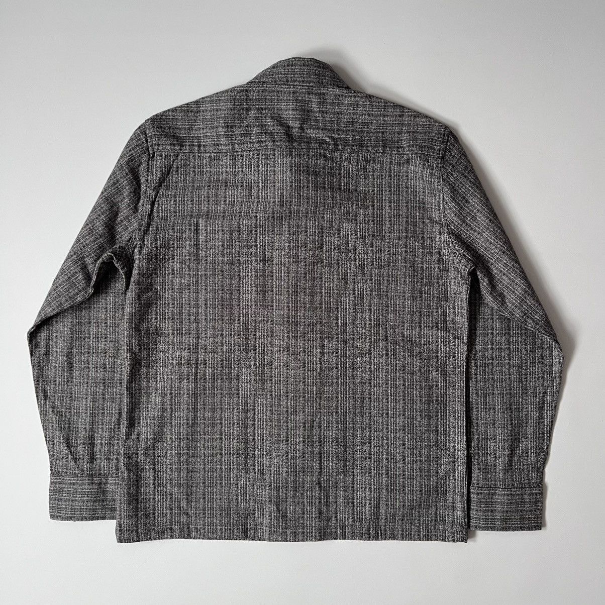 Folk Folk Mens Grey Textured Cotton patch overshirt jacket Size US M / EU 48-50 / 2 - 7 Thumbnail