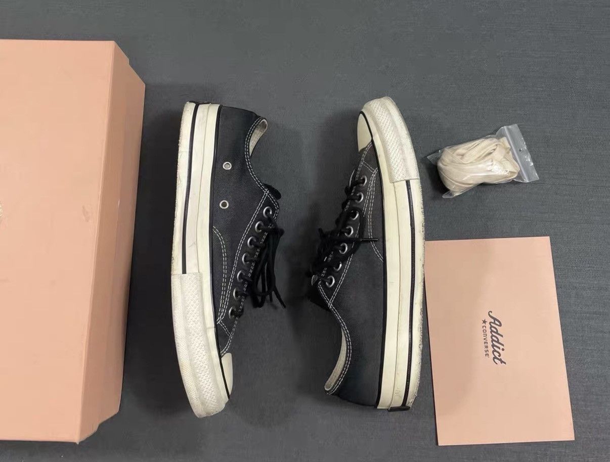 Converse Converse Addict Chuck Taylor Ox 1970s Black Canvas Shoes J16 Size US 9 / EU 42 - 3 Thumbnail
