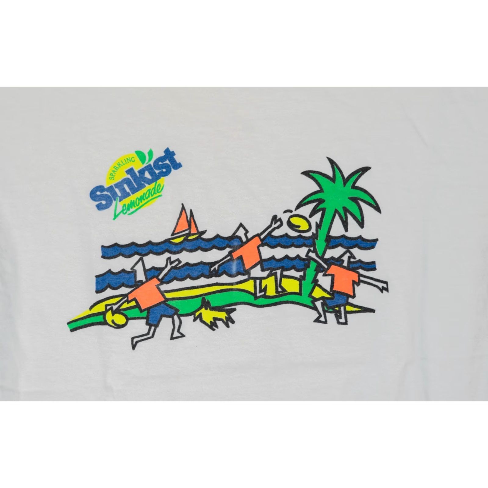 Vintage VINTAGE SUNKIST T-Shirt Men L 90s Single Stitch Promo Snack White Short Sleeve Crew Neck 80s 90s USA Logo Nike Shirt Size US L / EU 52-54 / 3 - 2 Thumbnail