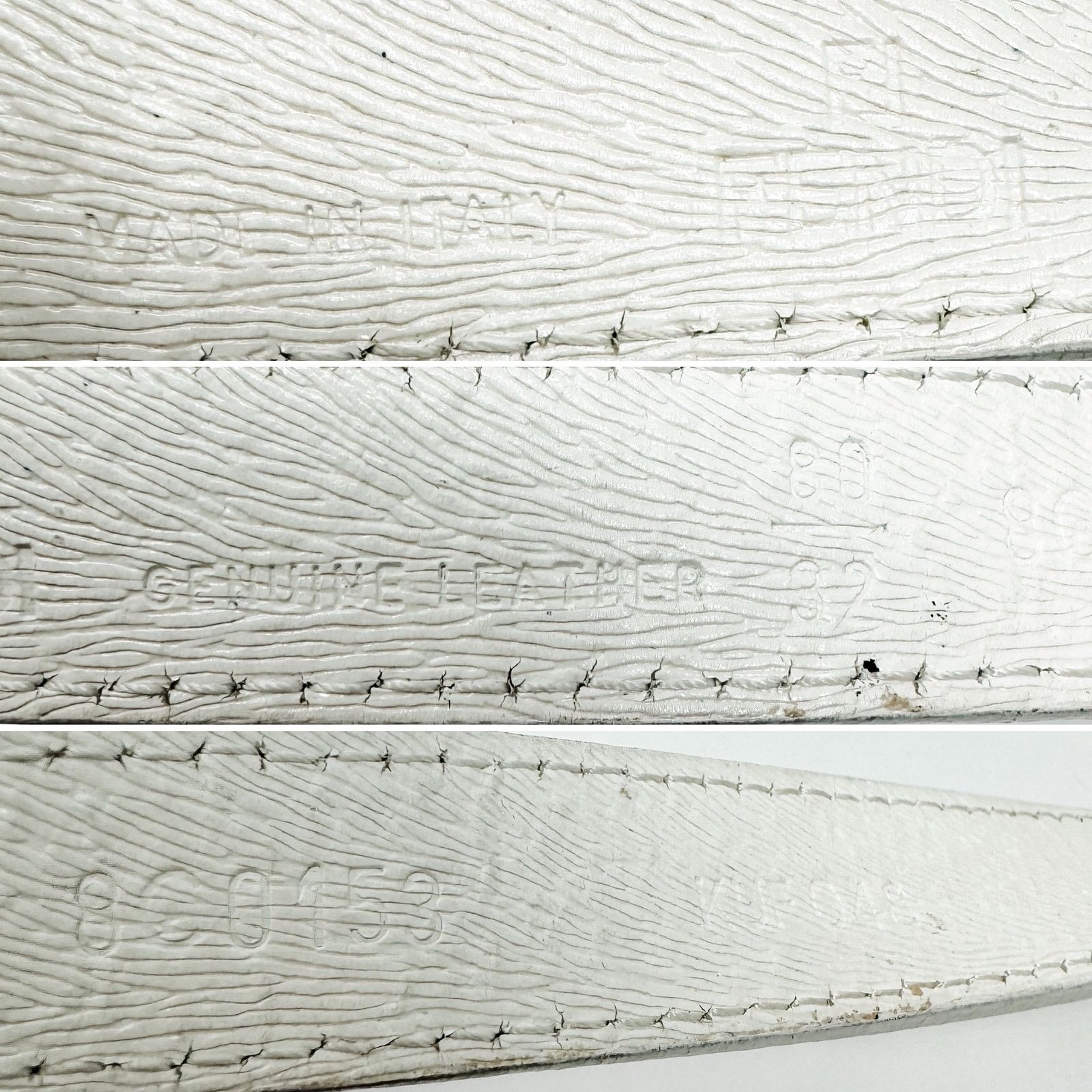 Fendi Fendi vintage white gold double buckle belt size 80/32 Size ONE SIZE - 7 Thumbnail