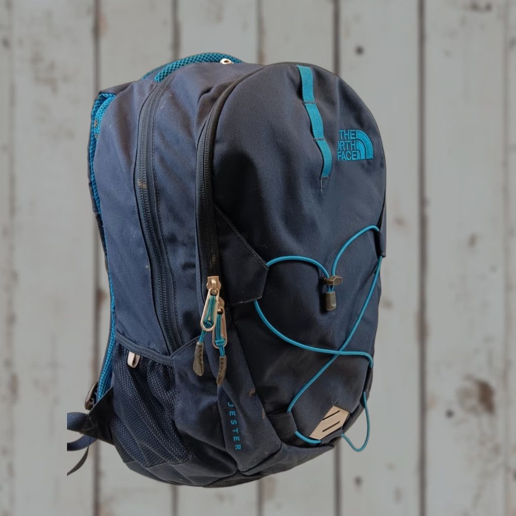 The North Face The North Face Jester Backpack Navy Padded Computer Lap Top Flex Vent Unisex Adults Medium Nylon Zip Backpack Size US M / EU 48-50 / 2 - 1 Thumbnail