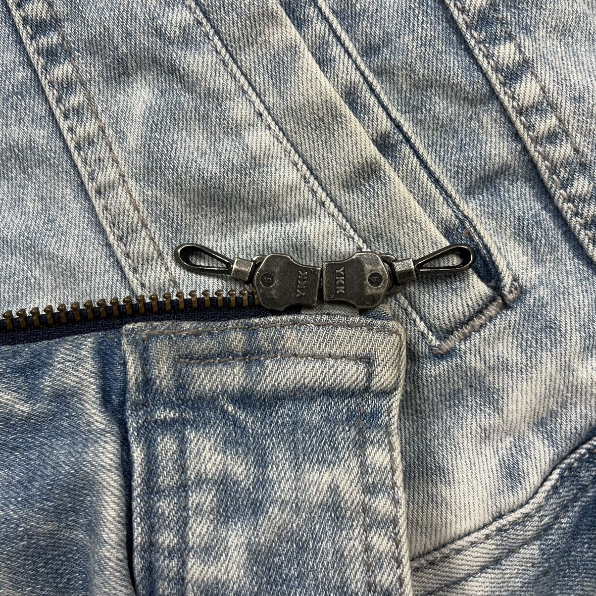 GOSTAR DE FUGA × If Six Was Nine × Le Grande Bleu (L.G.B.) Fuga riders double zipper washed collarless denim jacket Size US S / EU 44-46 / 1 - 8 Thumbnail