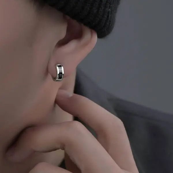 Other 925 Silver Plated Small Hoop Earrings for Men Women Size ONE SIZE - 3 Thumbnail