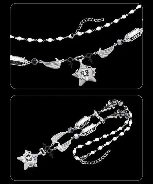Jewelry Wings Stitching Star Necklace Size ONE SIZE - 2 Thumbnail