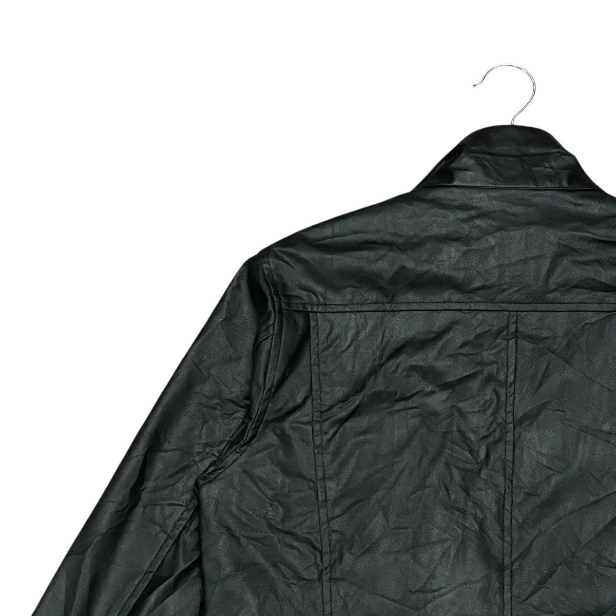 Leather Vintage Red Skins Black Cafe Racer Faux Leather Jacket Size US L / EU 52-54 / 3 - 14 Thumbnail