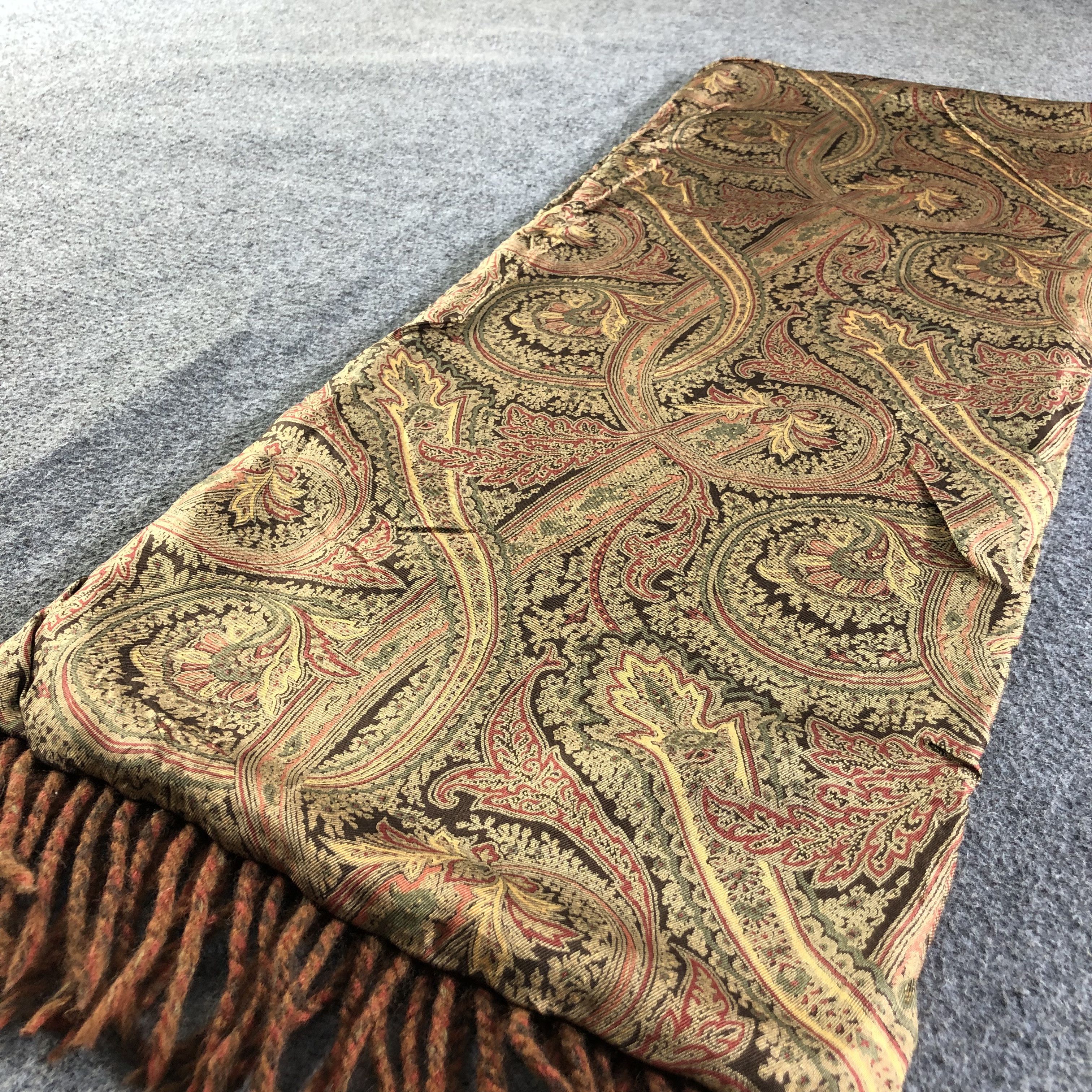 Hypebeast Top Kapi Paisley Silk/Wool Scarf Muffler V1998 Size ONE SIZE - 3 Thumbnail