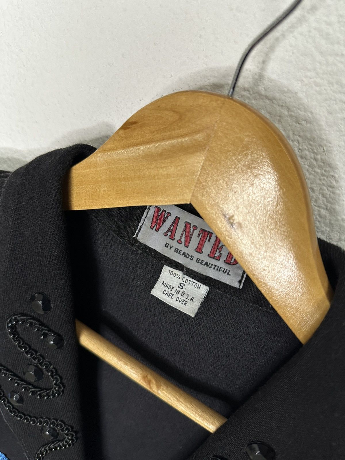Vintage Western cowgirl black and blue jacket Size S / US 4 / IT 40 - 4 Thumbnail