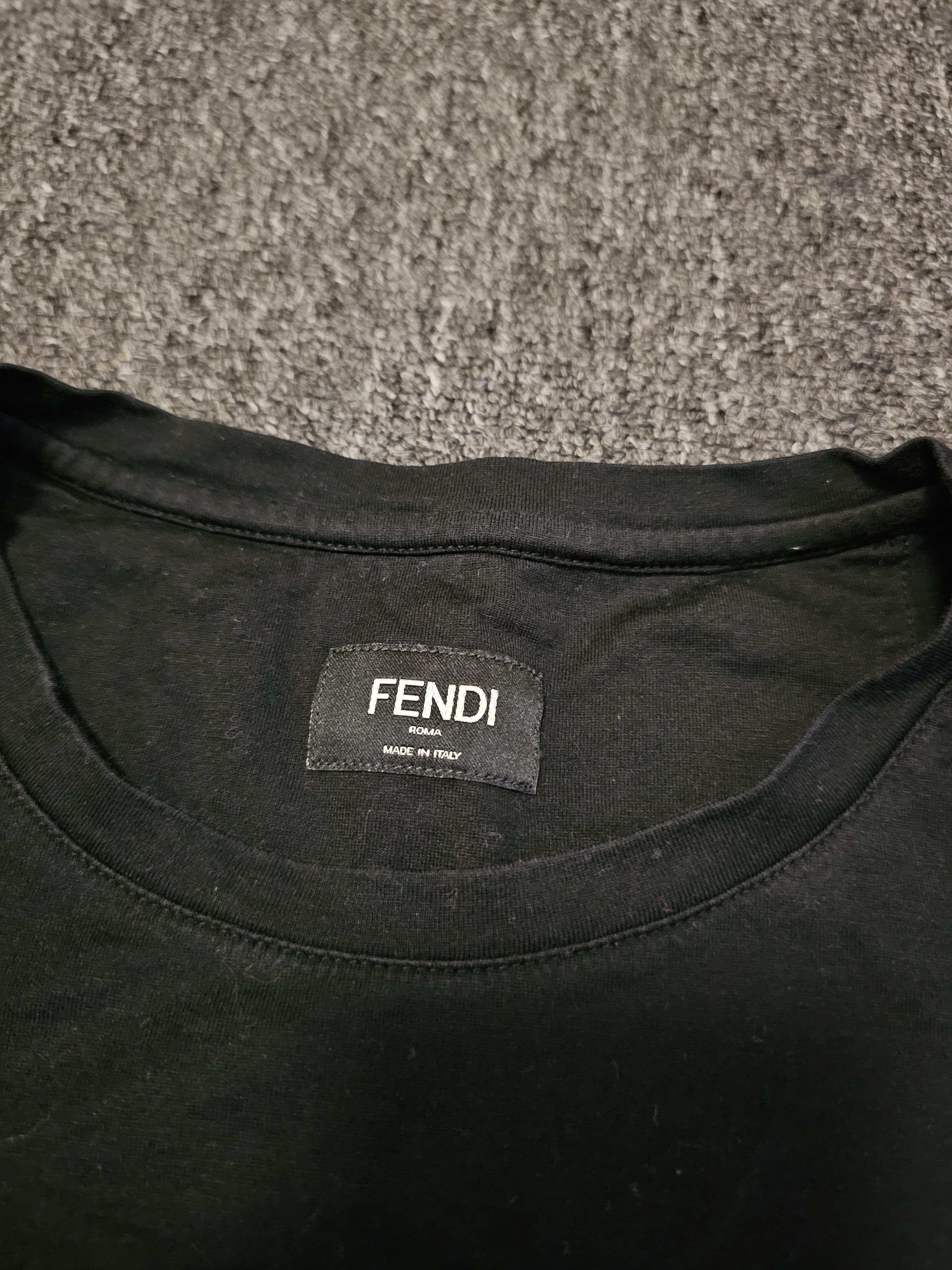 Fendi Fendi Men's Black FF T-Shirt Size S Size US S / EU 44-46 / 1 - 3 Thumbnail