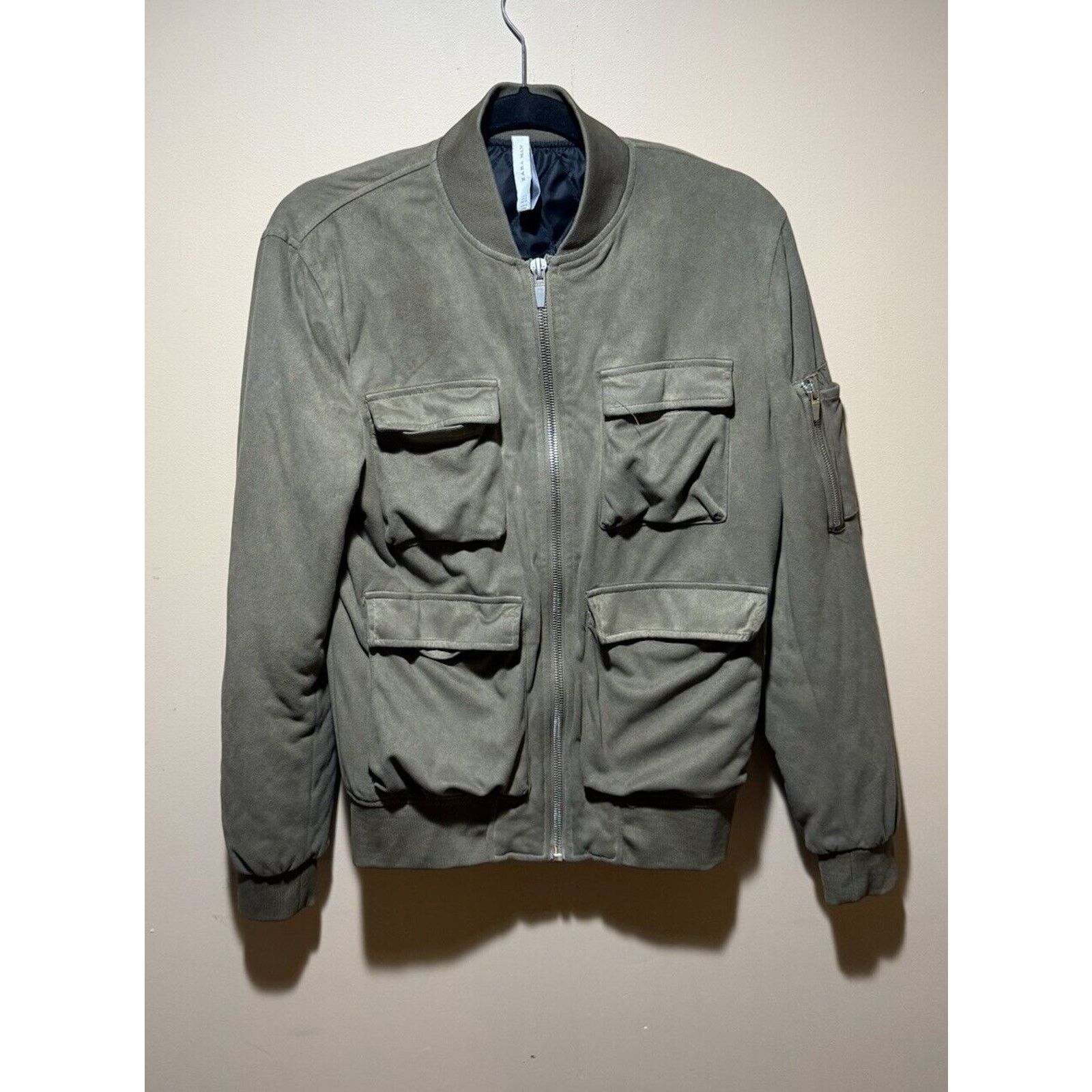 Zara MENS ZARA GREEN BOMBER JACKET SIZE MEDIUM STREETWEAR FASHION Size US M / EU 48-50 / 2 - 1 Thumbnail