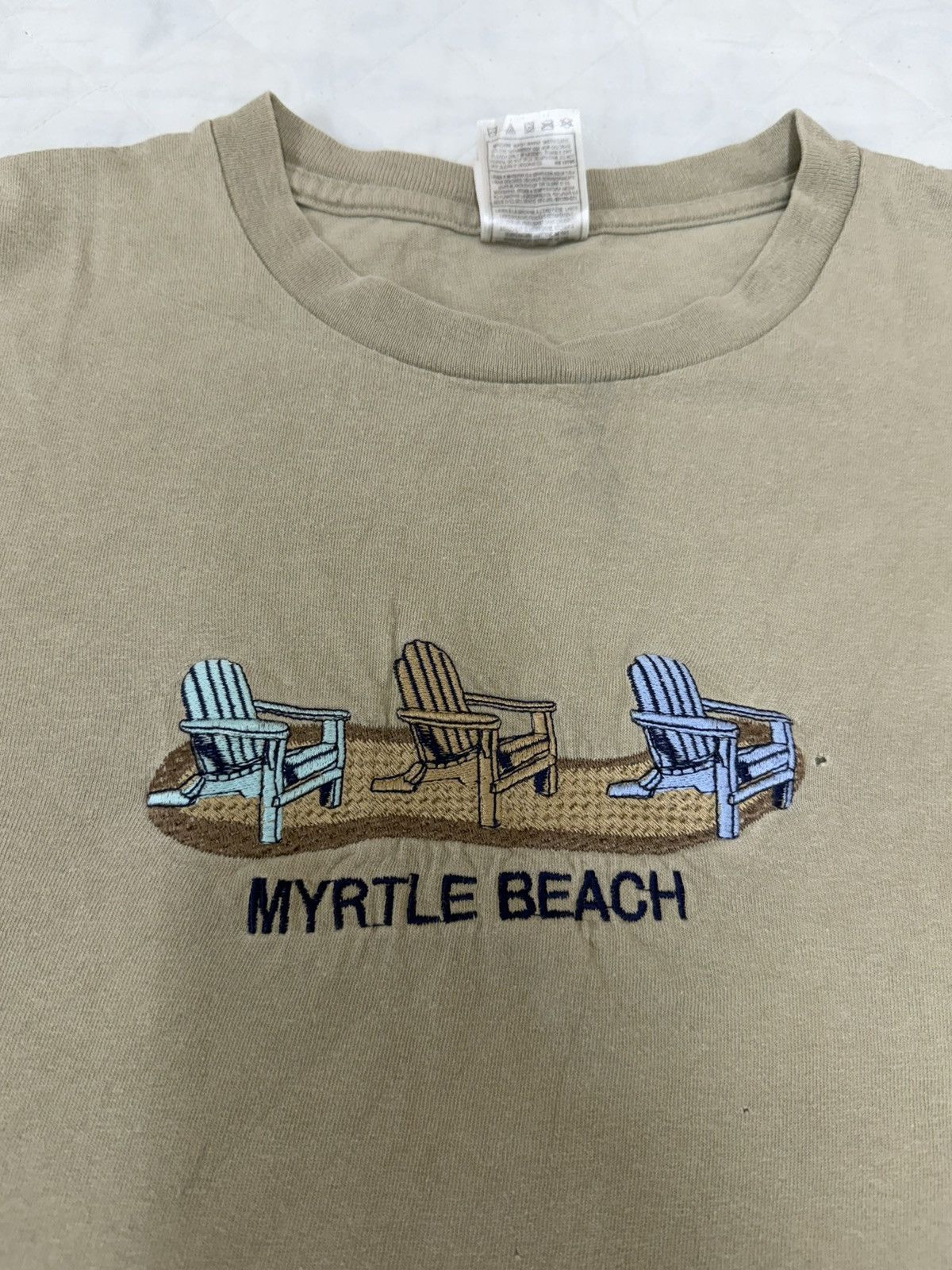 Other Vintage 90s Myrtle Beach Embroidered Graphic Tee Size US XL / EU 56 / 4 - 2 Thumbnail