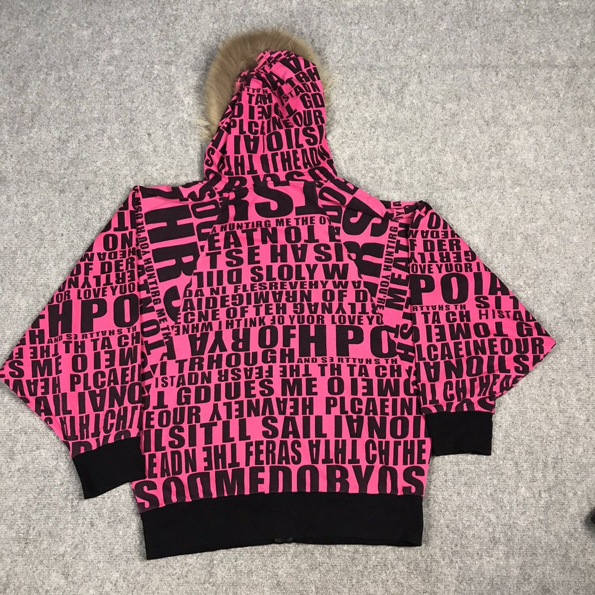 Hysteric Glamour × If Six Was Nine × Le Grande Bleu (L.G.B.) JAPANERS CORNFLAKE FULL DESIGN STYLE PUNK FUR HOODIES JACKET Size US L / EU 52-54 / 3 - 5 Thumbnail