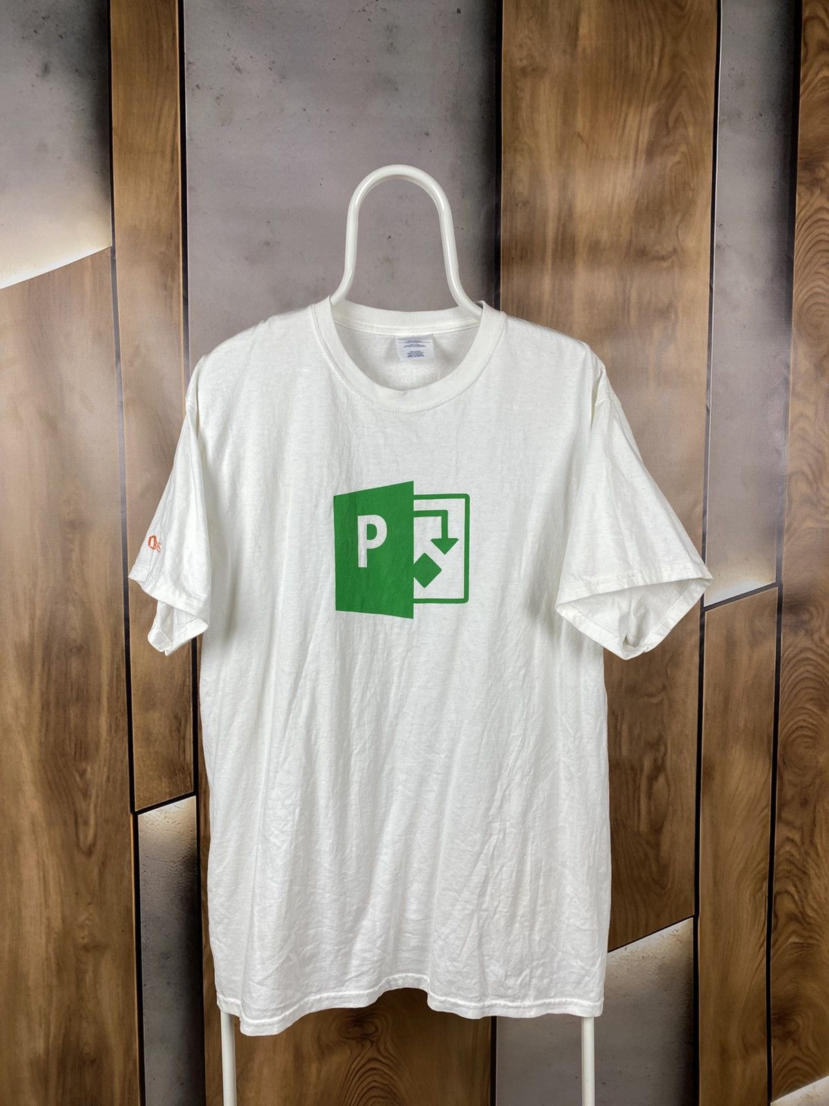 Microsoft 💻Vintage 00s T-Shirt Microsoft Project Promo Big Logo Tee💻 Size US XL / EU 56 / 4 - 1 Thumbnail