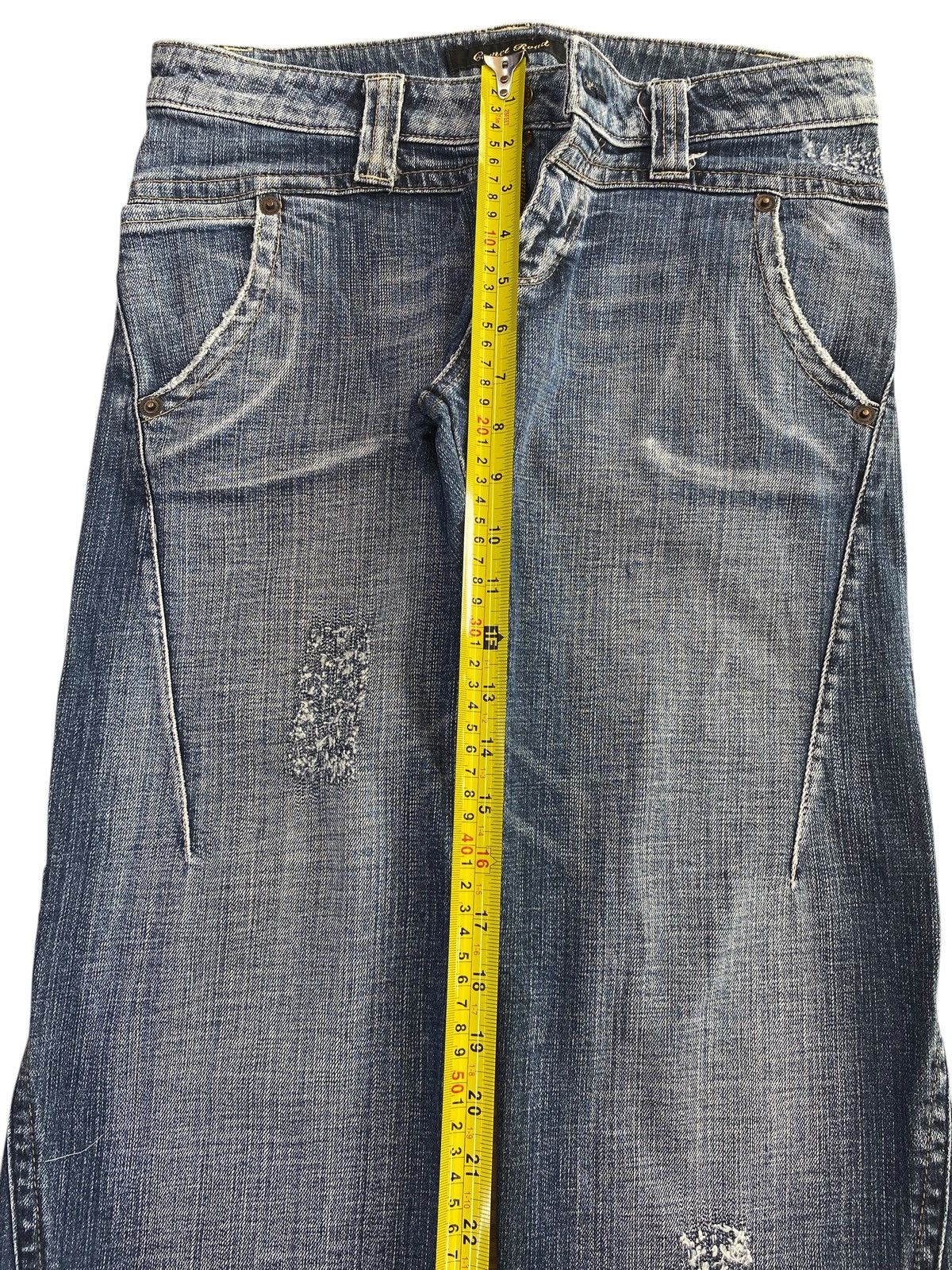 Japanese Brand Camel Road Faded Wash Ripped Style Baggy Jeans Size US 30 / EU 46 - 6 Thumbnail