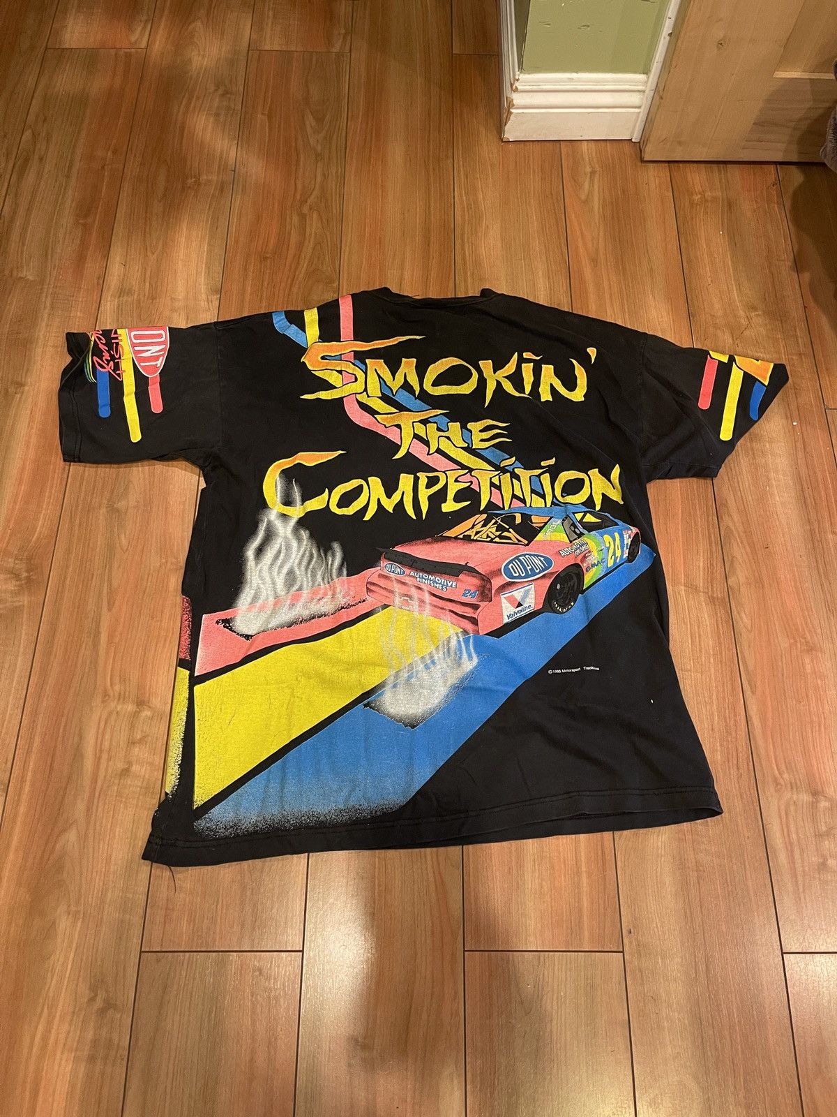 Vintage JEFF GORDON SMOKE THE COMPETITION 1995 VINTAGE TEE Size US L / EU 52-54 / 3 - 2 Thumbnail