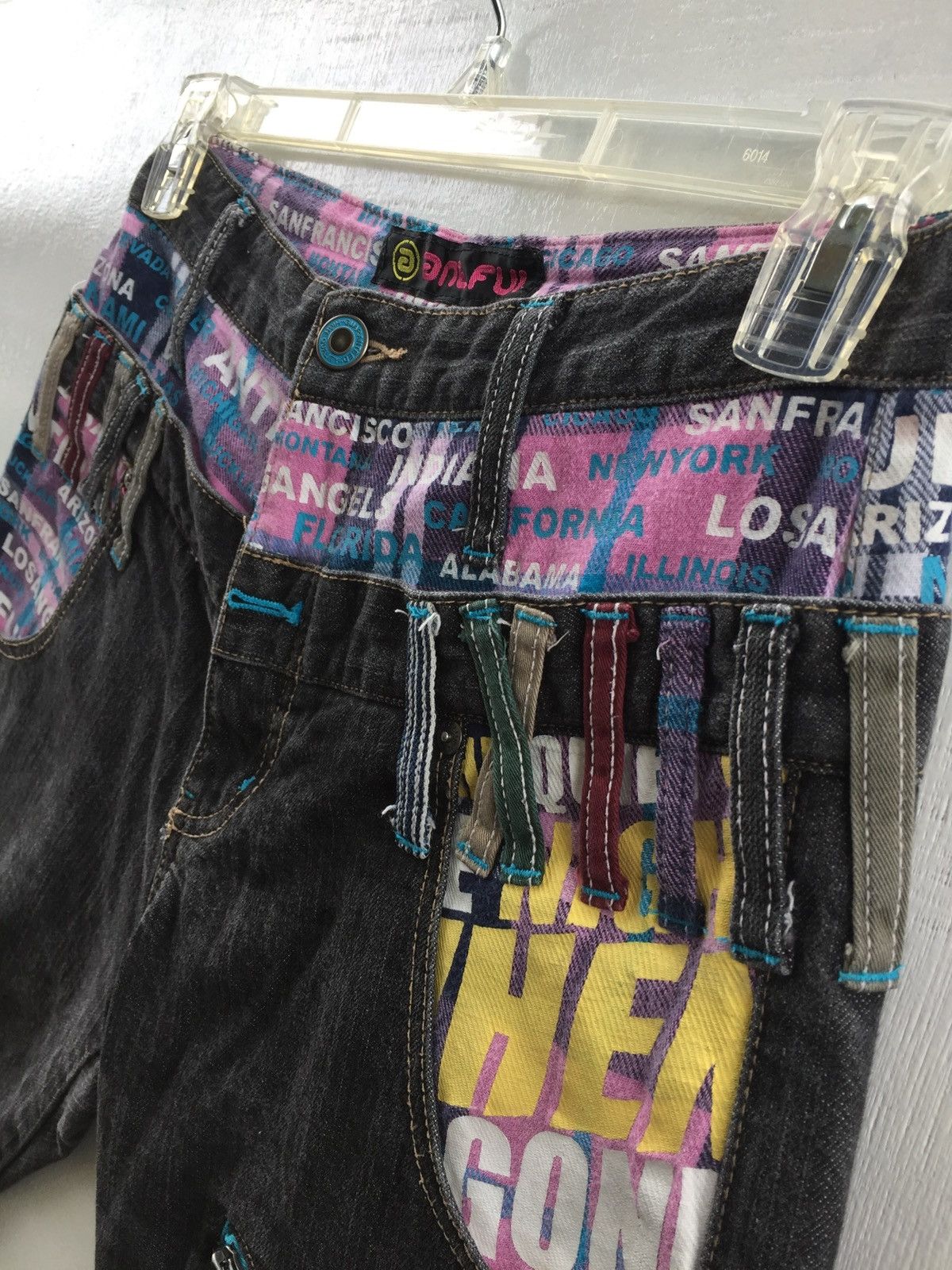 PPFM Double Waist antfui punk style black denim Size US 30 / EU 46 - 5 Thumbnail