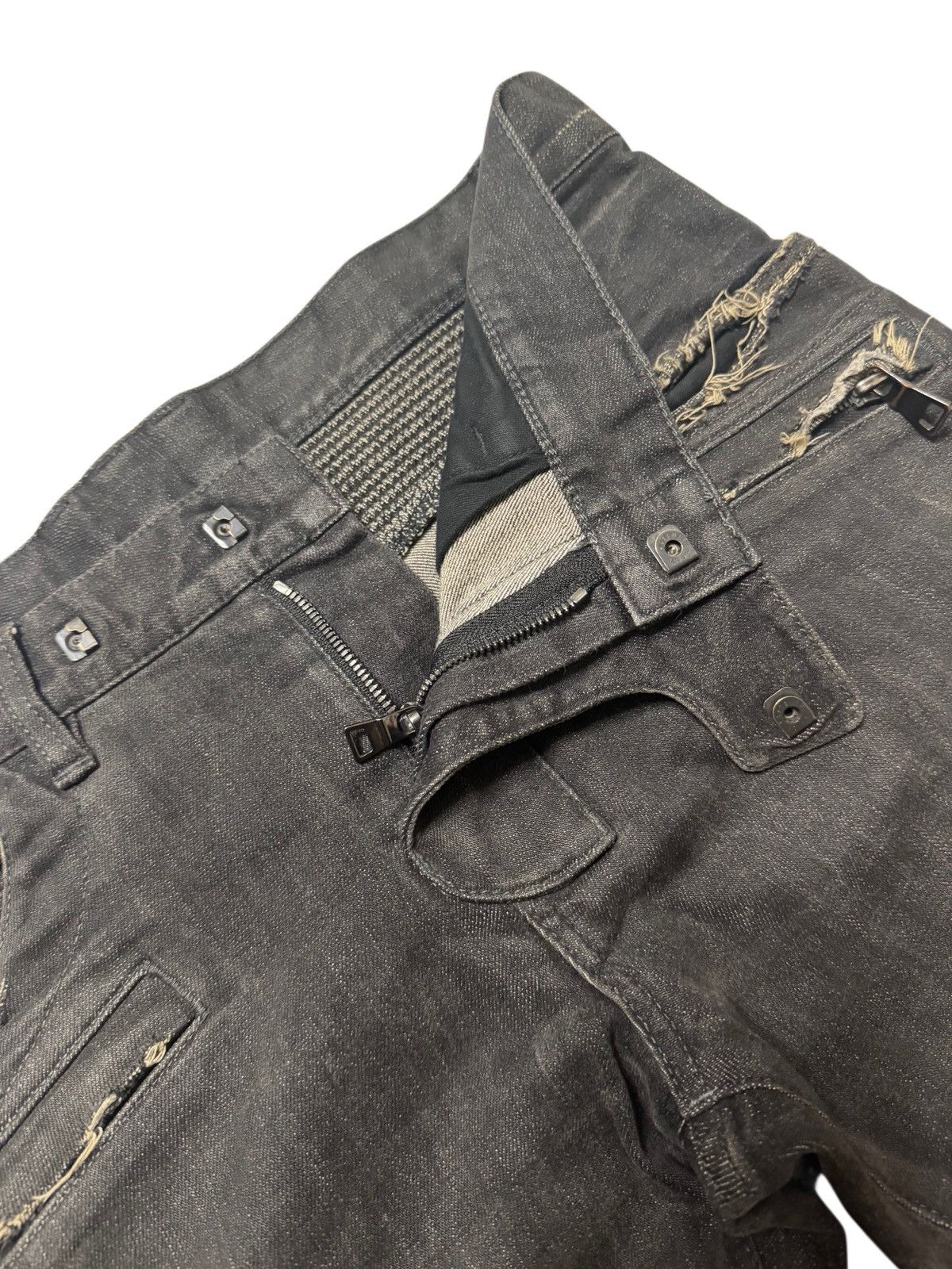 Balmain 2011 Balmain Biker Denim Size US 31 - 4 Thumbnail