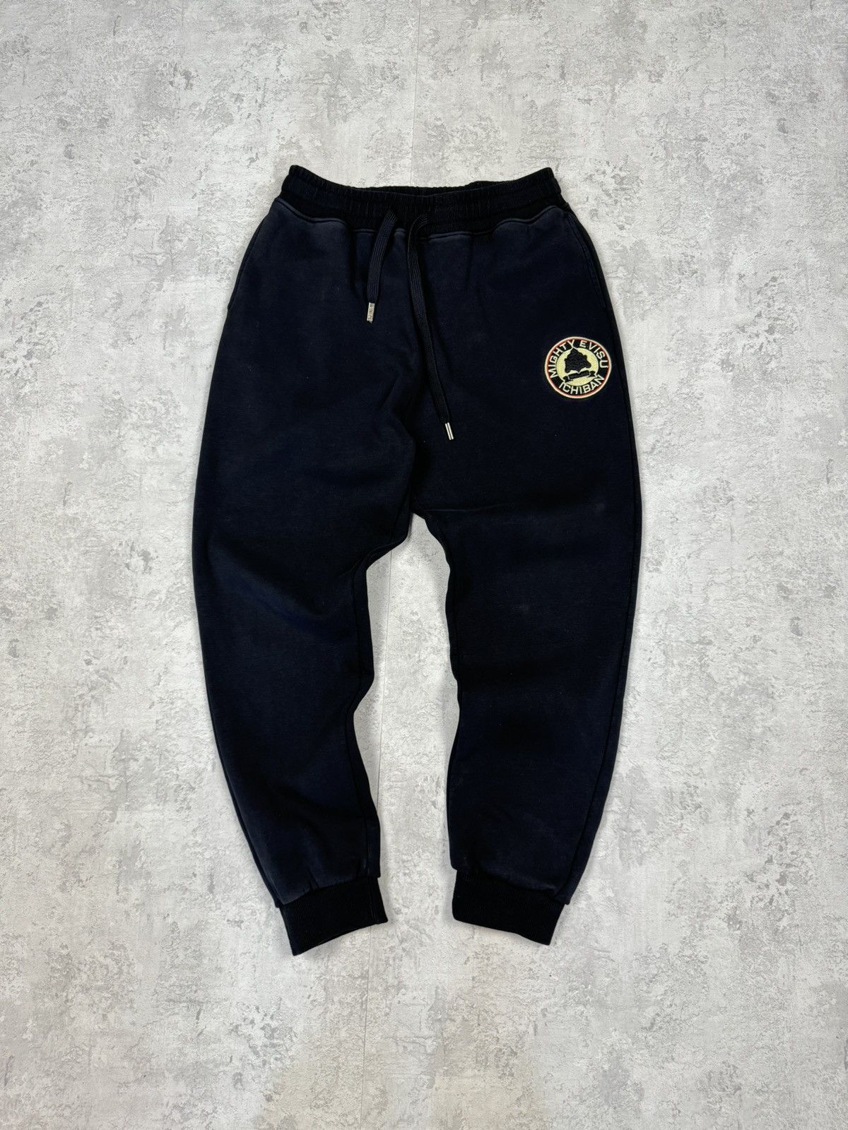 Evisu × Japanese Brand EVISU Kuro black joggers | Grailed