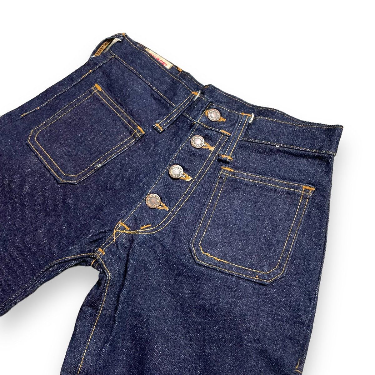 Hysteric Glamour 🇯🇵 VINTAGE SAVAGE GEORGE CUSTER & CO BELL BOTTOM FLARE JEANS Size 26" / US 2 / IT 38 - 5 Thumbnail
