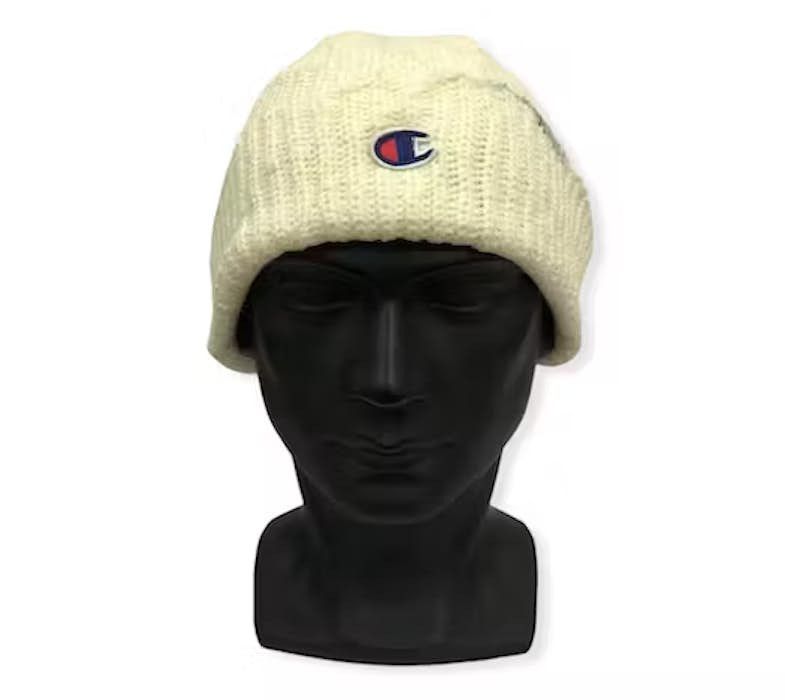 image of Vintage Champion Small Logo Beanie Hat, Men's
