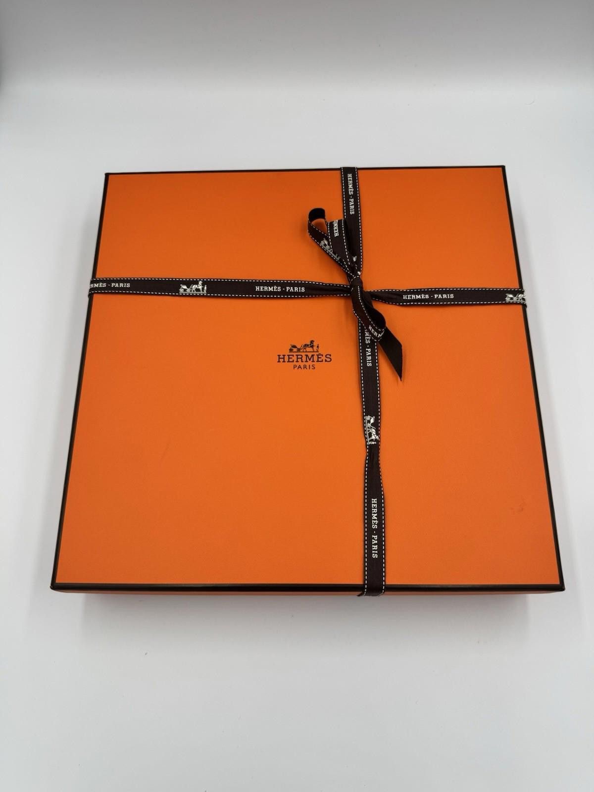 Hermes Hermes 11 by 11 4 Empty Authentic Box Only w/ Ribbons Slip N Size ONE SIZE - 4 Thumbnail
