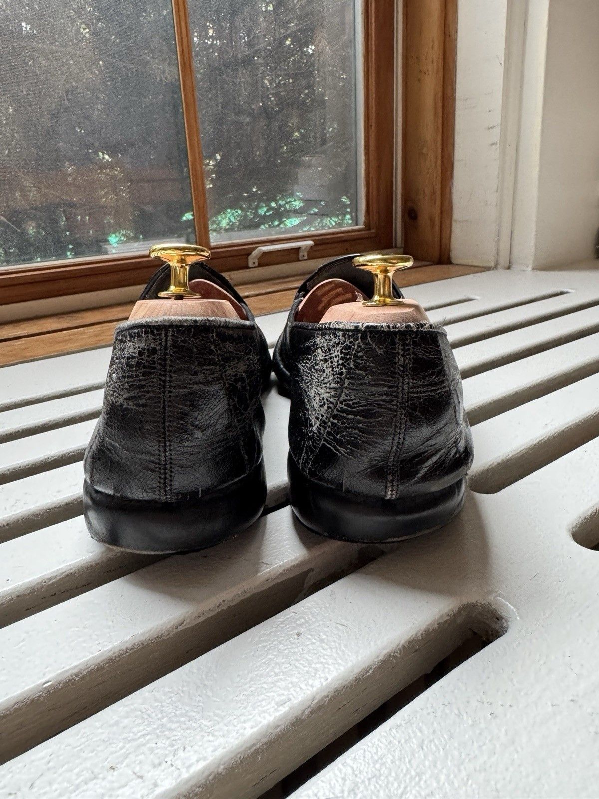 Belgian Shoes Belgian Shoes Mr. Casual Black Patent Evening Loafers 9.5 W Size US 9.5 / EU 42-43 - 4 Thumbnail