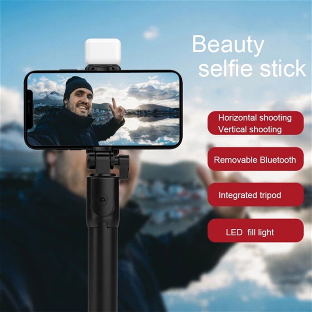 Other Wireless Selfie Stick Phone Holder 74cm Mini Tripod LED Size ONE SIZE - 5 Thumbnail