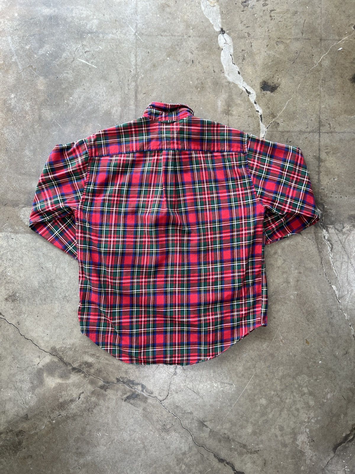 Tommy Hilfiger × Vintage Vintage 90s Tommy Hilfiger Plaid Flannel Long Sleeve Large Size US L / EU 52-54 / 3 - 4 Thumbnail