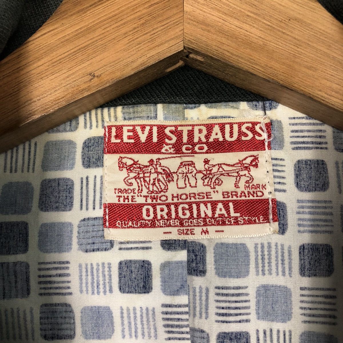 Levi's 📌Vintage Chore Worker Jacket Levi's Tartan Design Blanket Size US M / EU 48-50 / 2 - 19 Thumbnail