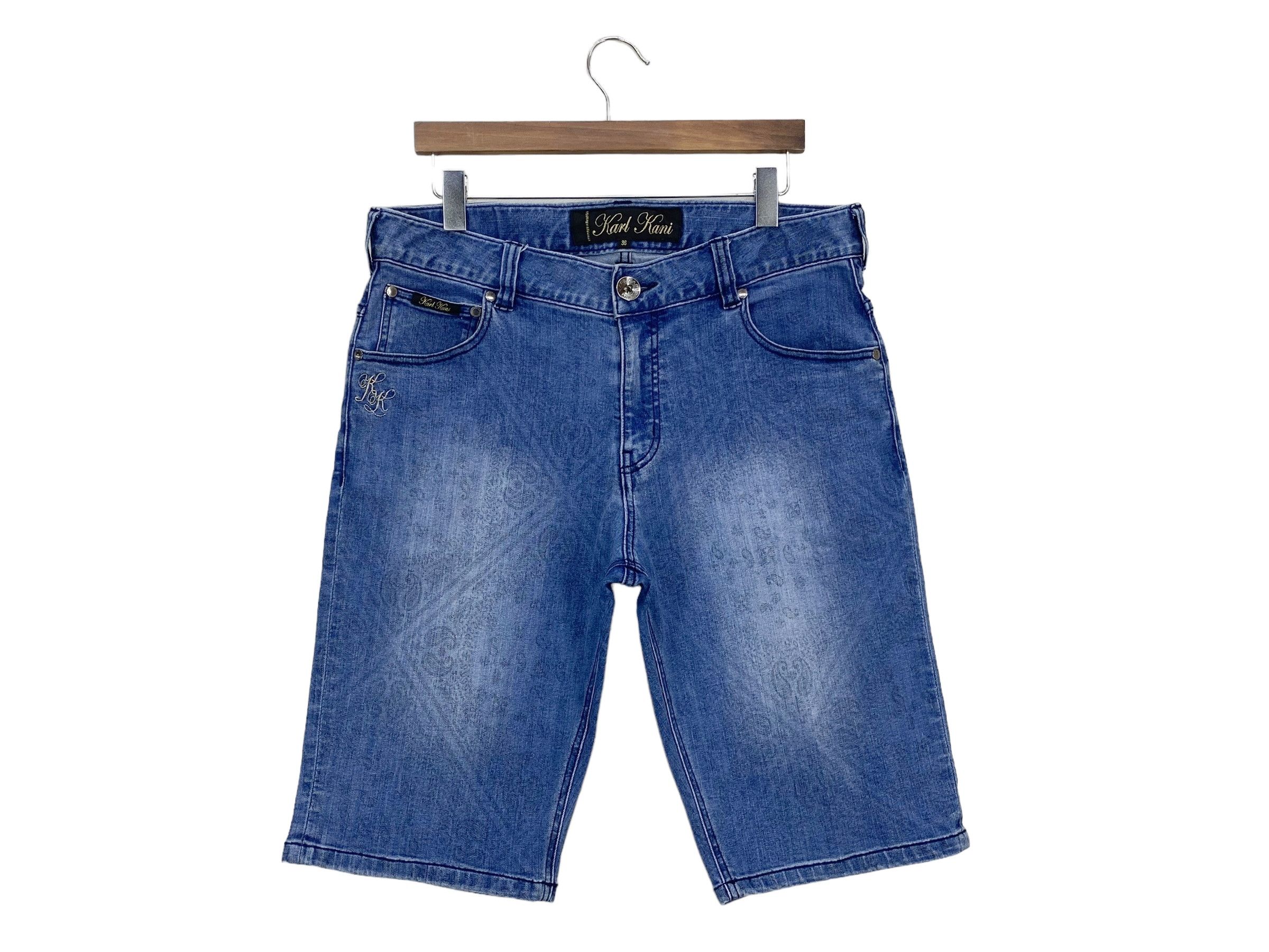 Karl Kani Short Denim Baggy Jeans Hip Hop Skateboard Pants Size US 34 / EU 50 - 1 Thumbnail