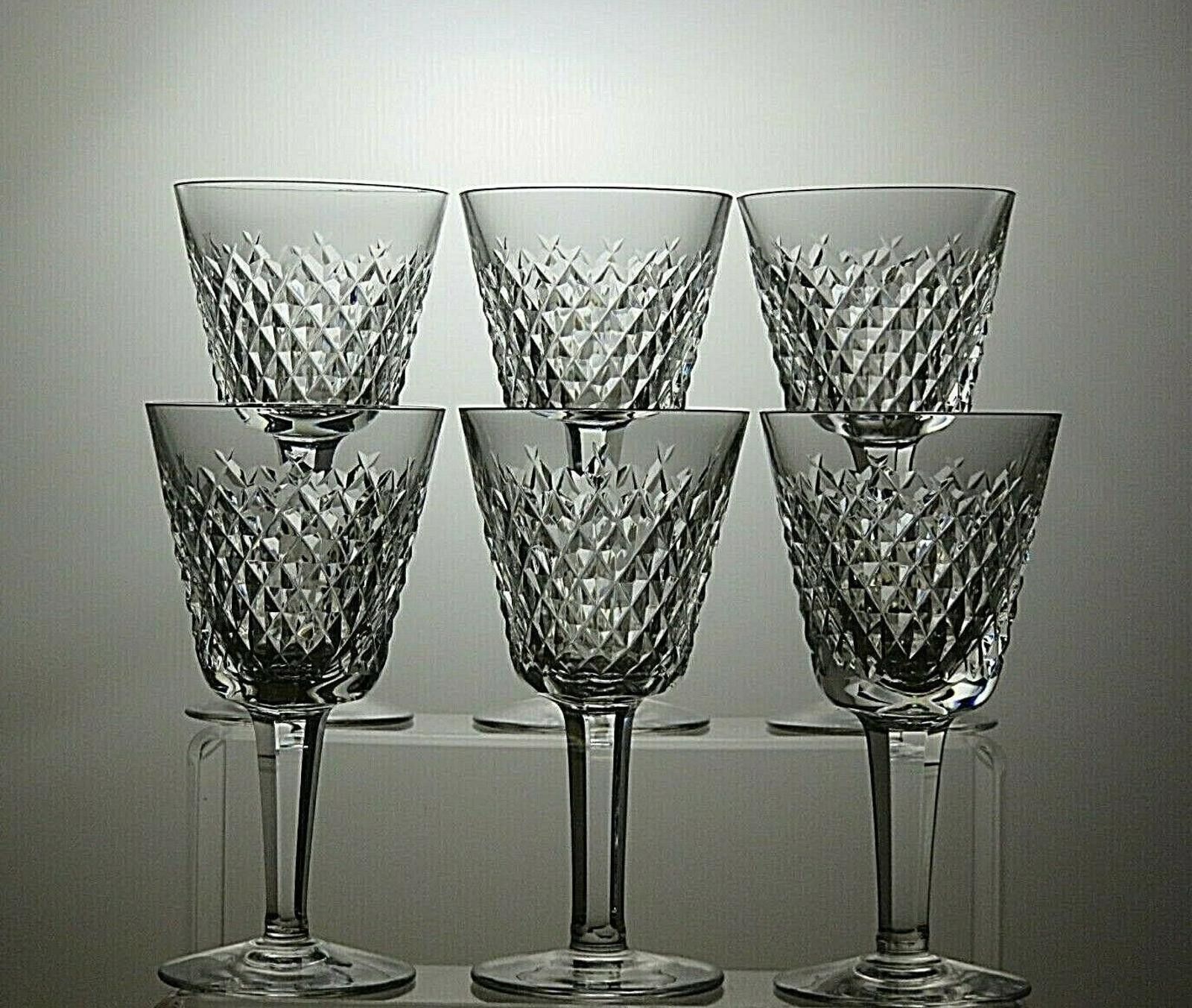 Other Waterford Crystal Alana Cut Set Of 6 Claret Wine Glasses Size ONE SIZE - 4 Thumbnail