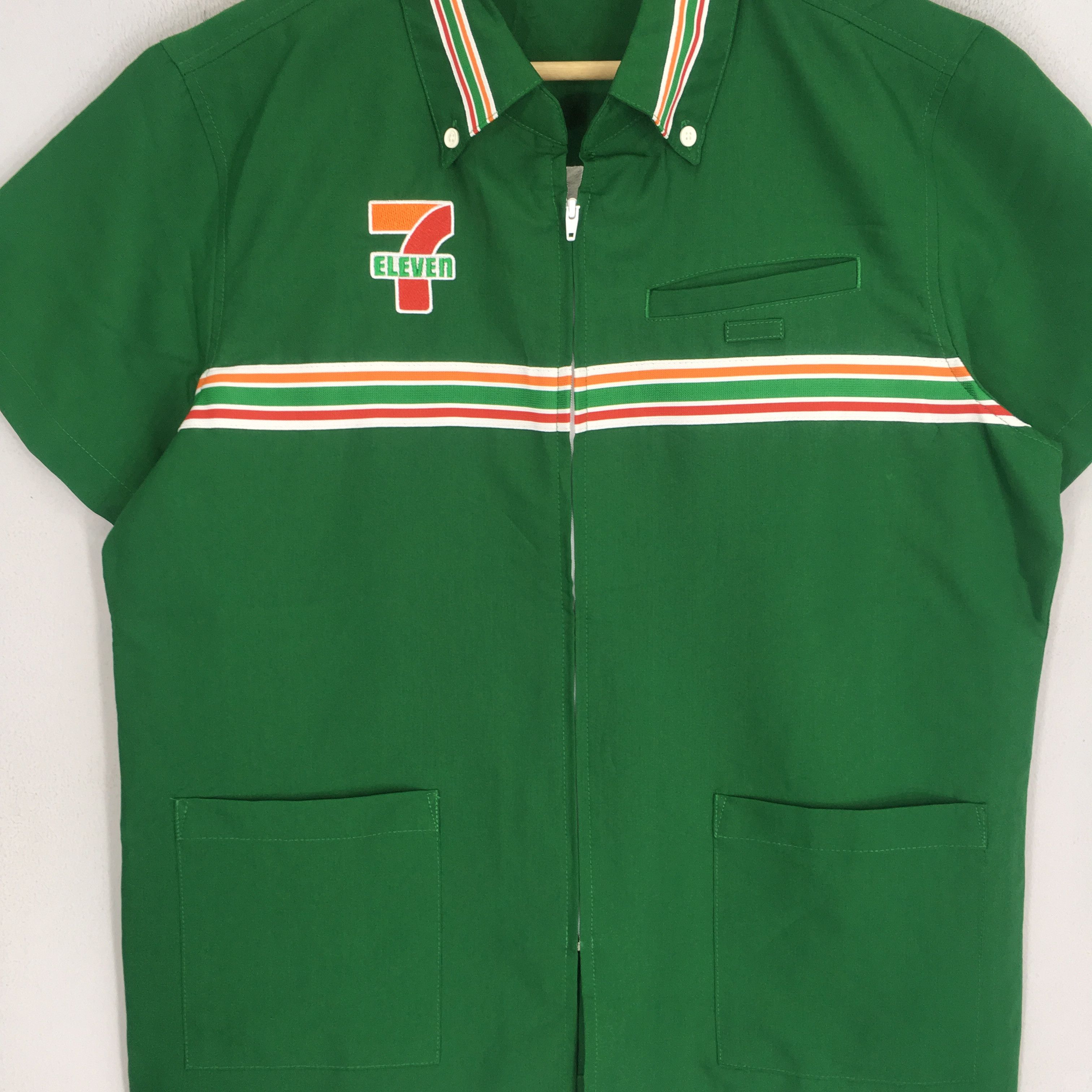Japanese Brand Vintage 7-Eleven Convenience Store Worker Shirt Zipper Size US M / EU 48-50 / 2 - 6 Thumbnail