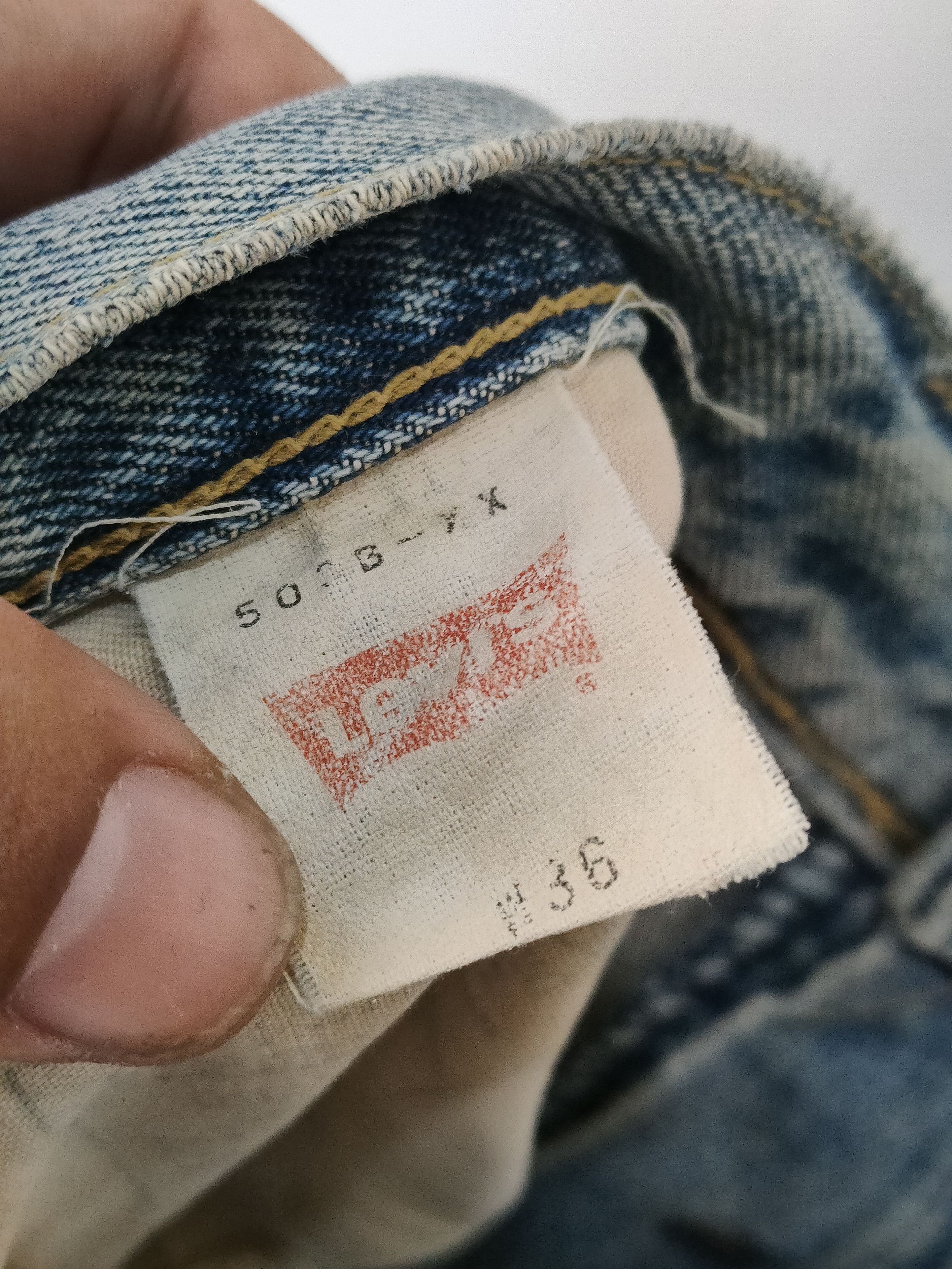 Levi's × Vintage Vintage Levi's Big E J22 button Selvedge Denim Pant Size US 33 - 8 Thumbnail