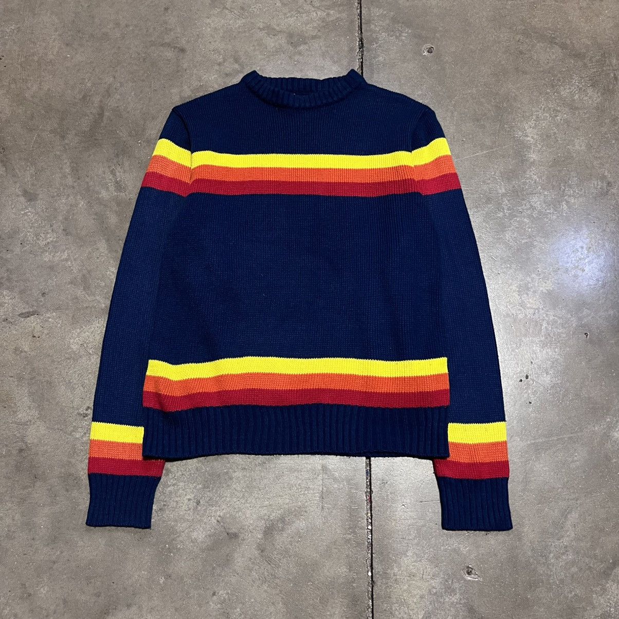 Vintage Vintage 70s Montgomery Ward Striped Sweater Knitwear Retro Size US XS / EU 42 / 0 - 1 Thumbnail