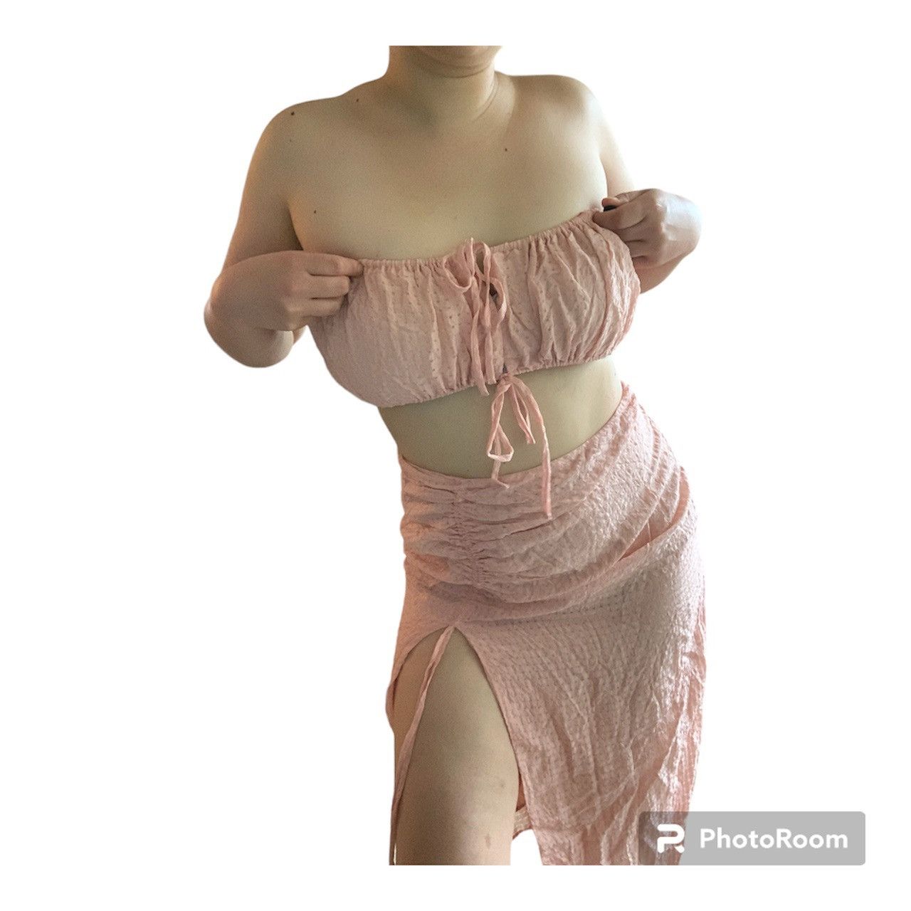 Designer Majorelle Two-Piece Bandeau & Slit Skirt Set Size M / US 6-8 / IT 42-44 - 2 Thumbnail