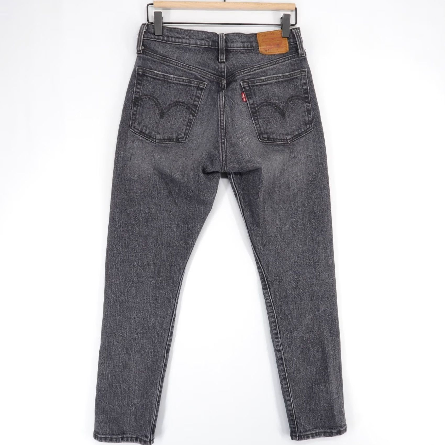 Levi's VINTAGE Levi's 501 Jeans Womens 26 Black High Rise Button Fly Stretch Denim 5-Pocket Mens Girls Size 26" / US 2 / IT 38 - 3 Thumbnail