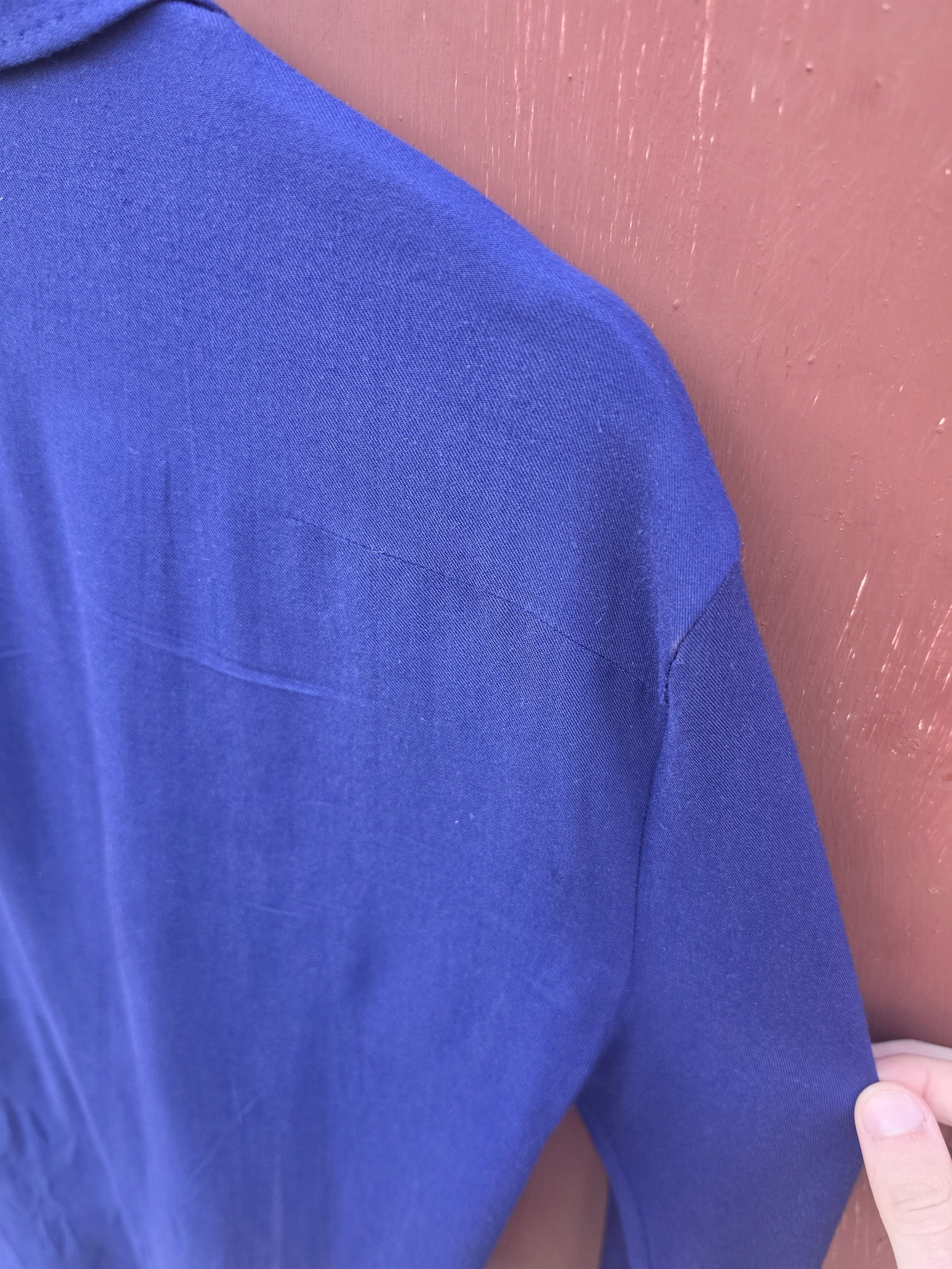 Haider Ackermann FW19 Sample Blue Kimono Drape Shirt Size US S / EU 44-46 / 1 - 6 Thumbnail