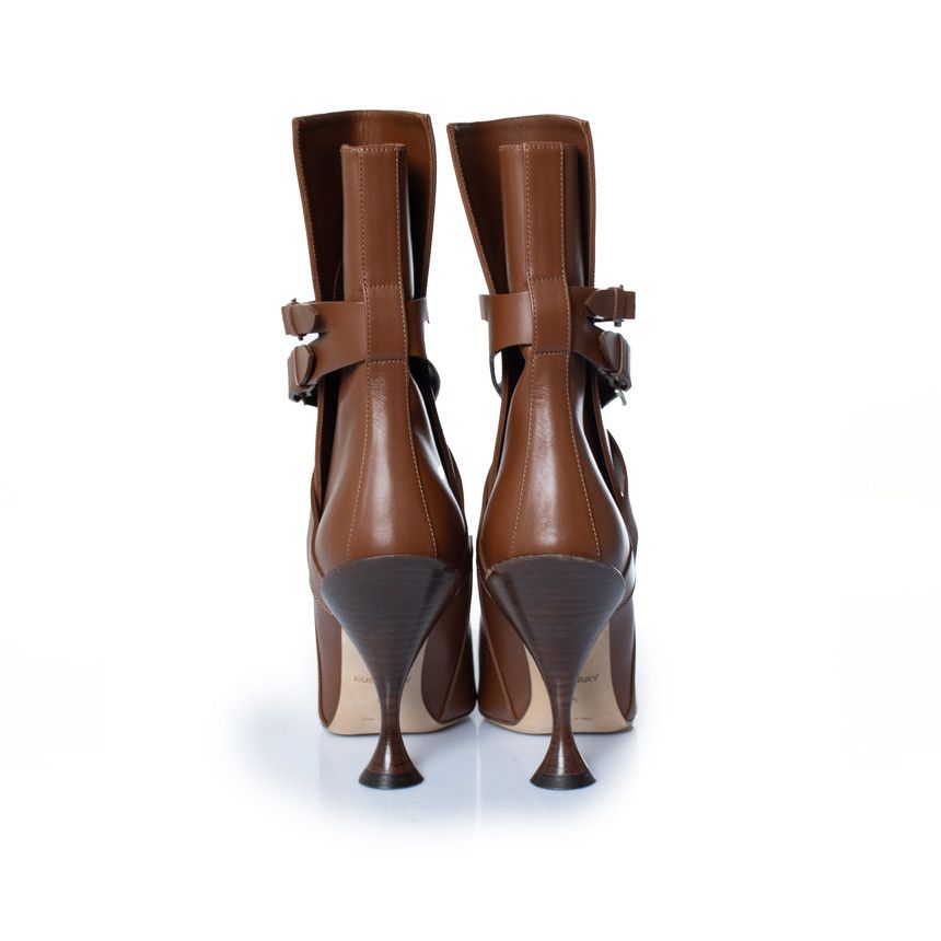 Burberry Burberry, Hadfield pedestal boots in brown Size US 5 / IT 35 - 13 Thumbnail