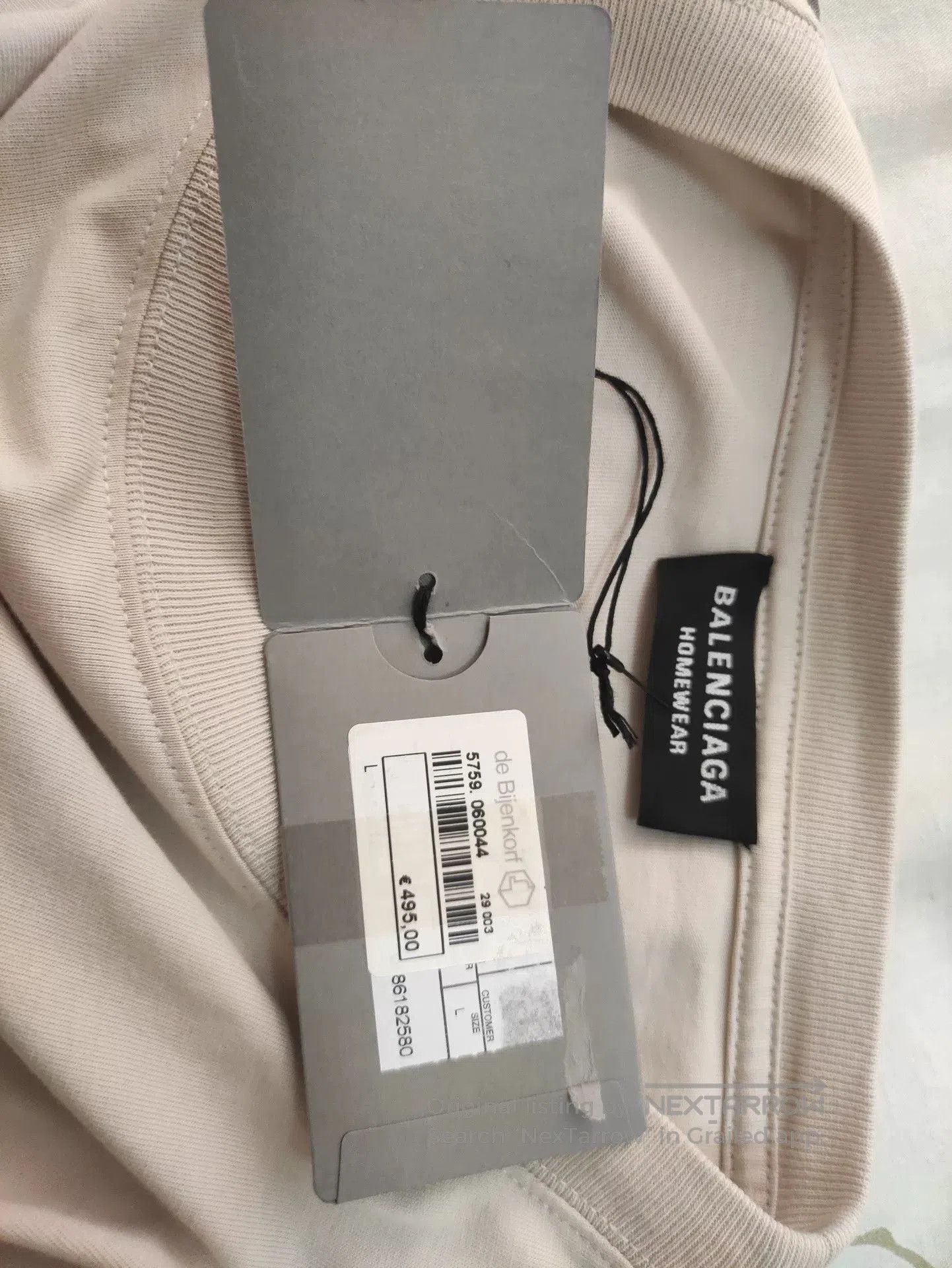 Balenciaga Balenciaga Homewear Beige Short Sleeve. Size US L / EU 52-54 / 3 - 3 Thumbnail