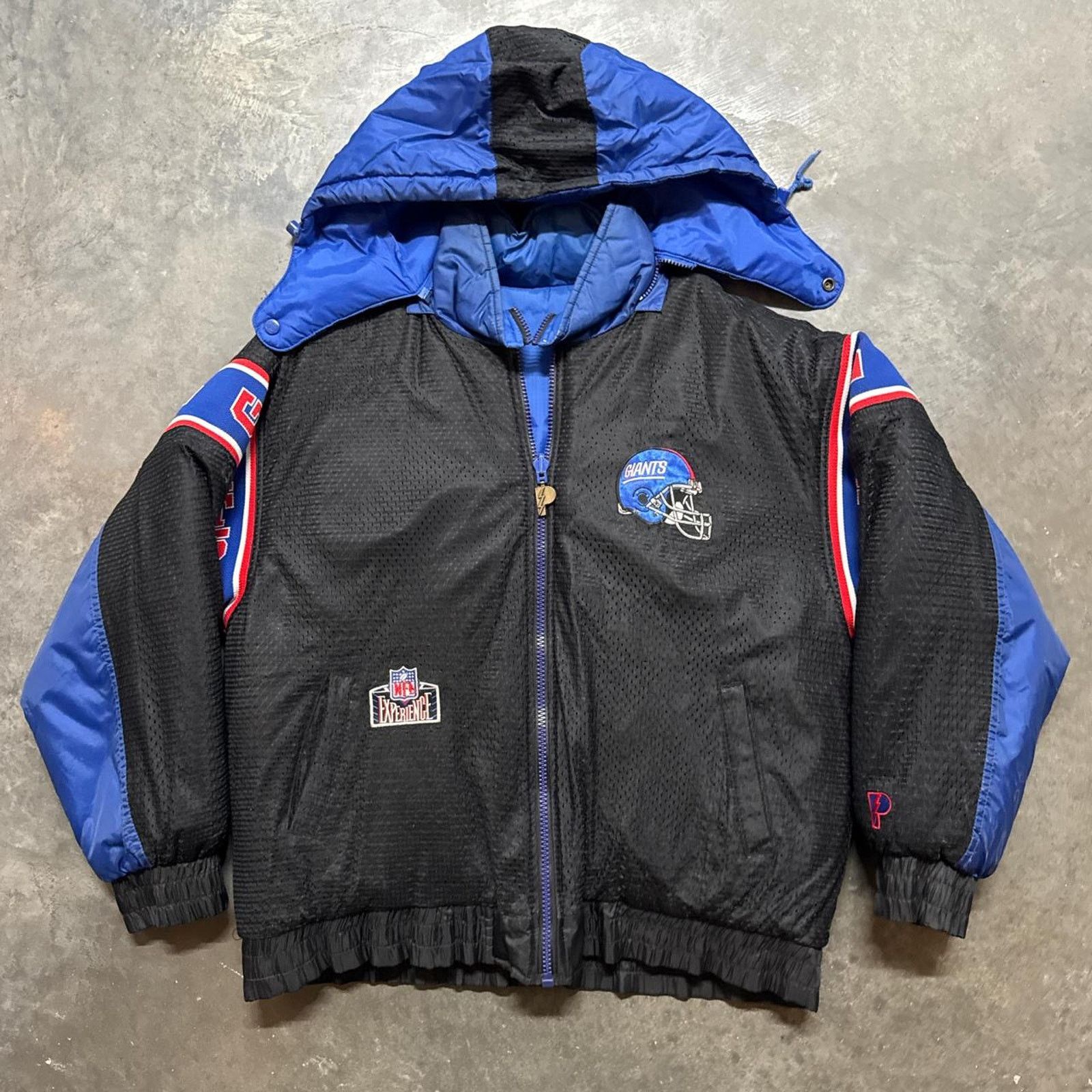 Pro Player × Vintage Vintage 90s Pro Player New York Giants Reversible Jacket Size US L / EU 52-54 / 3 - 3 Thumbnail