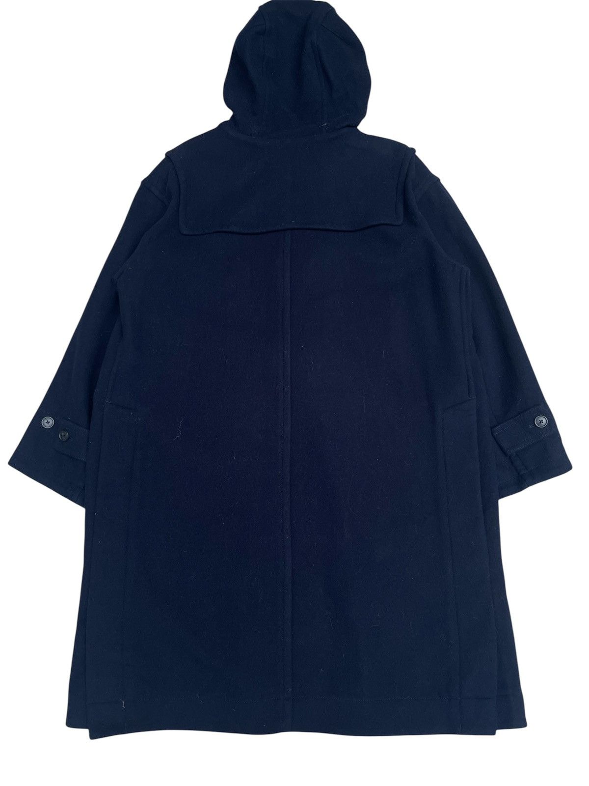 Jil Sander Jil Sander +J x Uniqlo Duffle Coat Navy Wool Hooded, Size M Size US M / EU 48-50 / 2 - 2 Thumbnail