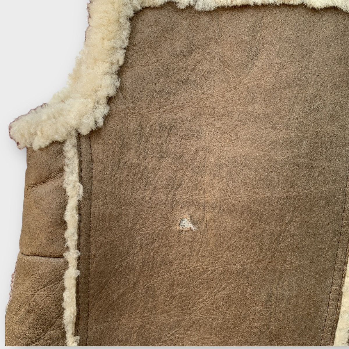 Vintage Vintage Handcrafted By Homestead Sheepskin Sherling Vest Size US S / EU 44-46 / 1 - 8 Thumbnail