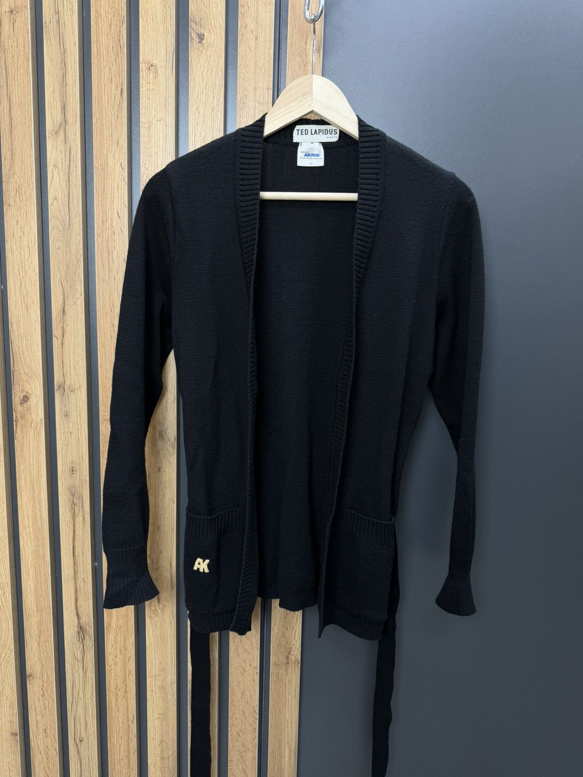 TED LAPIDUS Vintage Ted Lapidus Paris Wool Cardigan Belted Akris Size 44 Size M / US 6-8 / IT 42-44 - 7 Thumbnail
