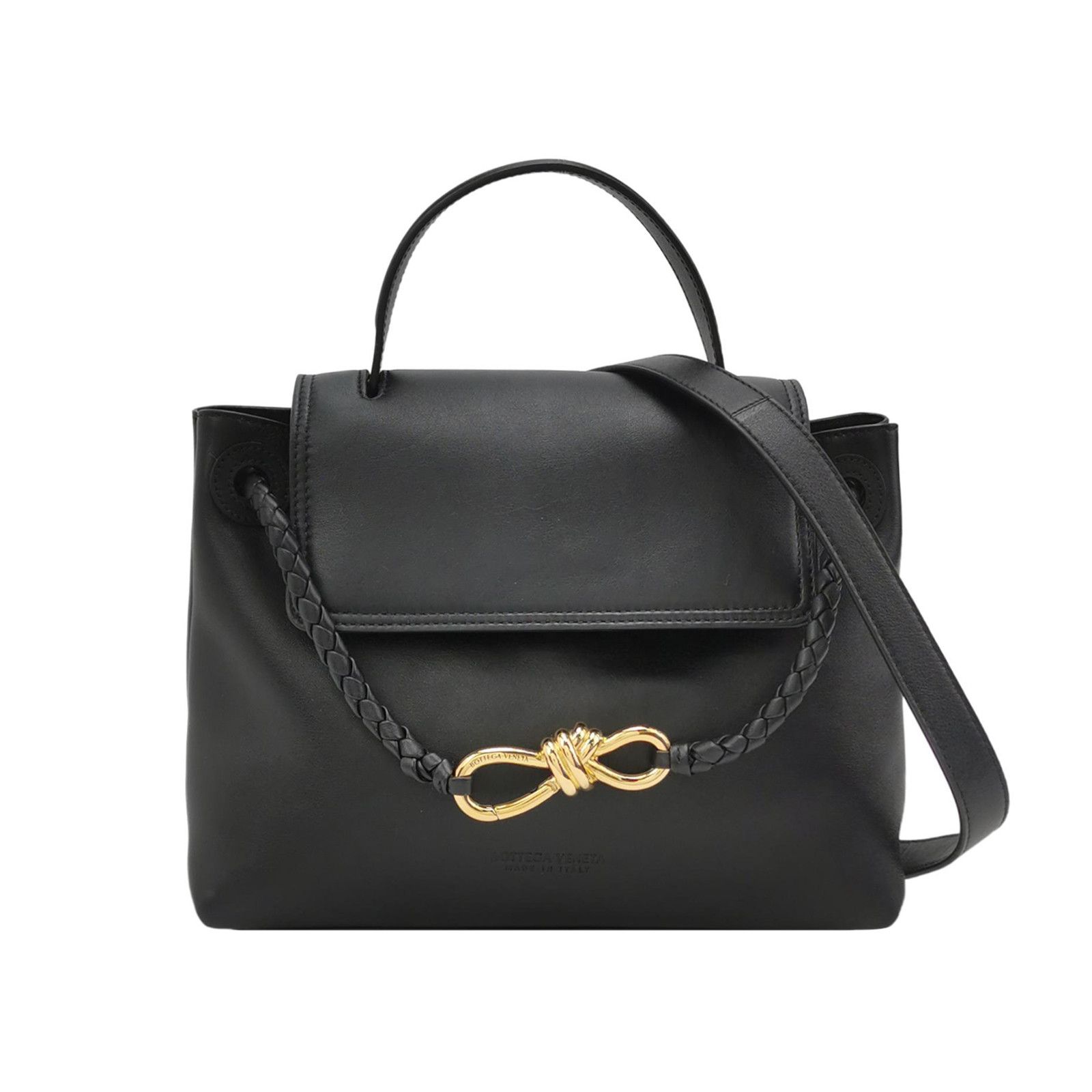 Bottega Veneta Ciao Ciao Leather Handle Bag in Black, Women's
