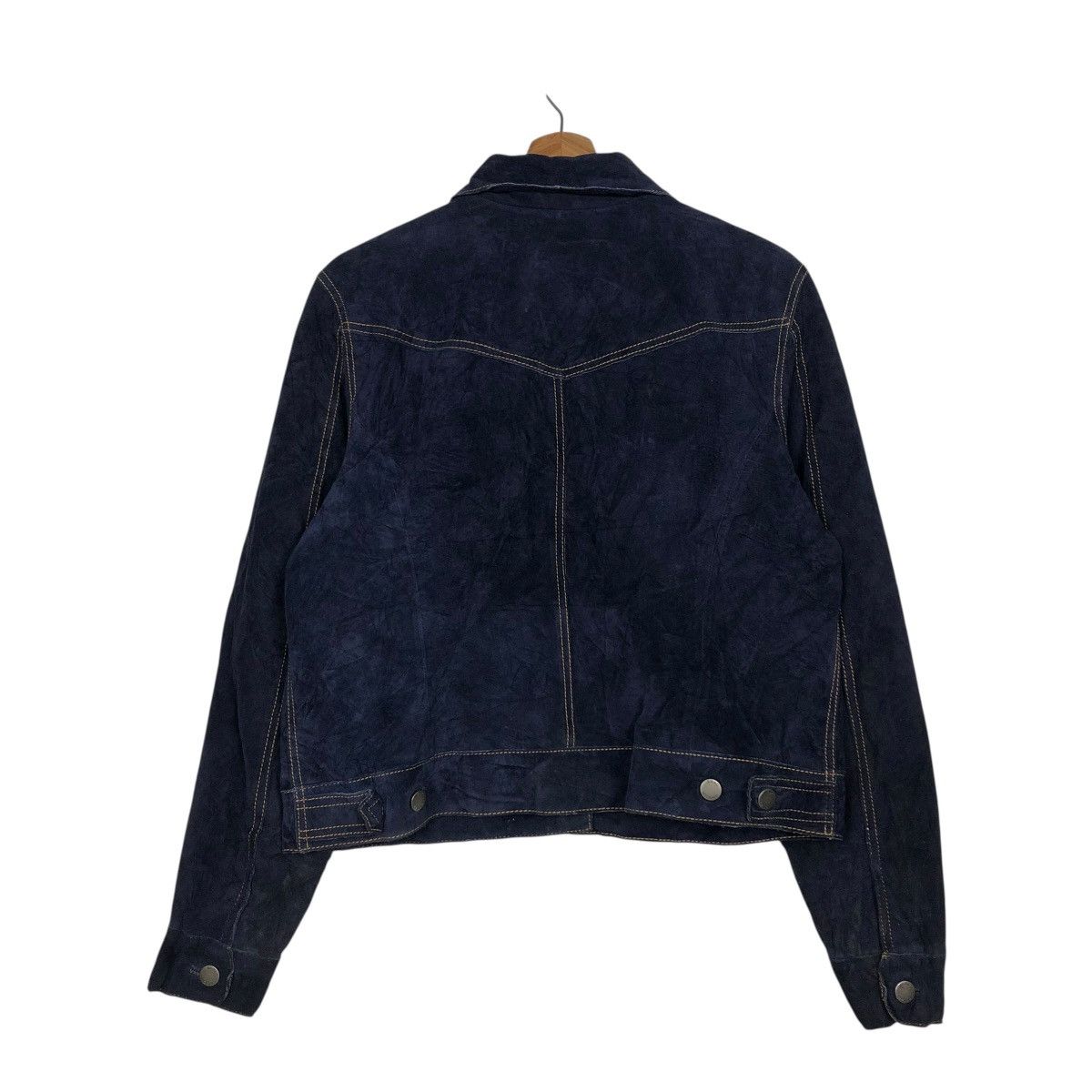 Isaac Mizrahi 🔥VINTAGE CROPPED GENUINE LEATHER JACKET BIKER ISAAC MIZRAHI Size L / US 10 / IT 46 - 10 Thumbnail
