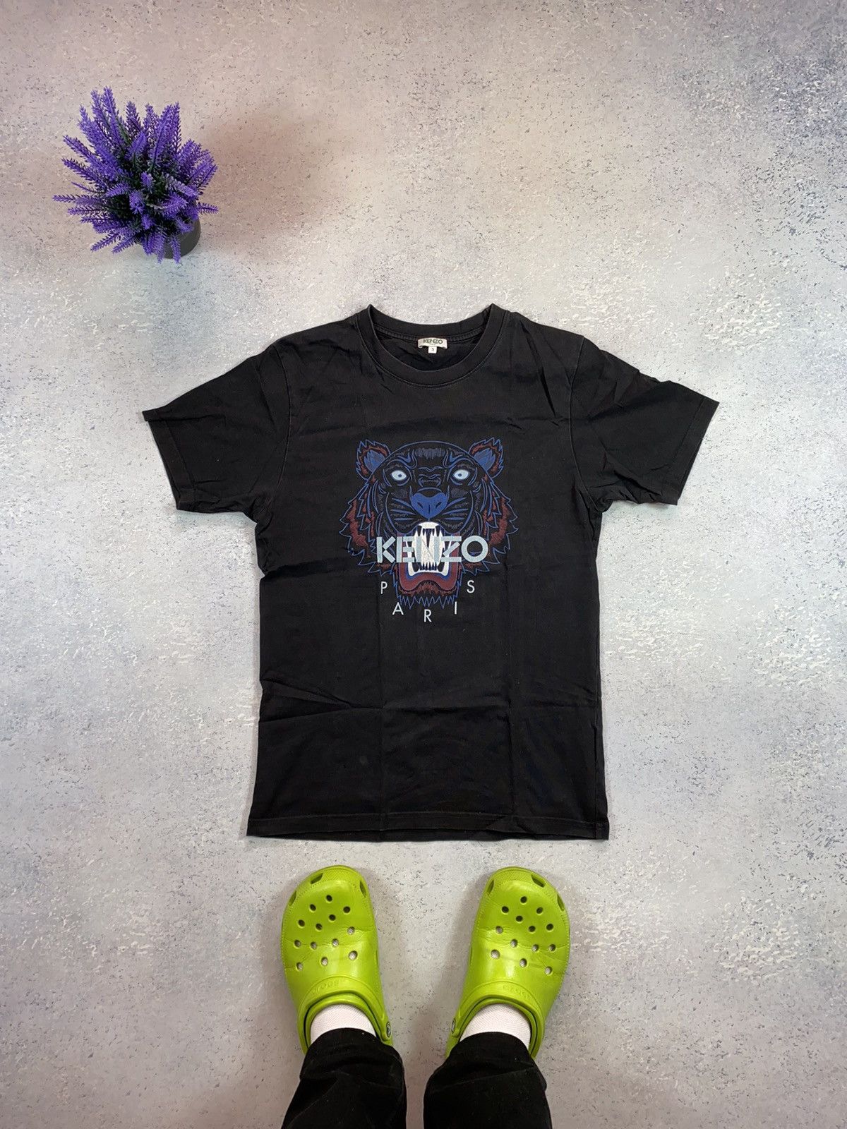 Kenzo Kenzo Men’s Black T-shirt With Big Centre Logo Size Small Size US S / EU 44-46 / 1 - 2 Thumbnail