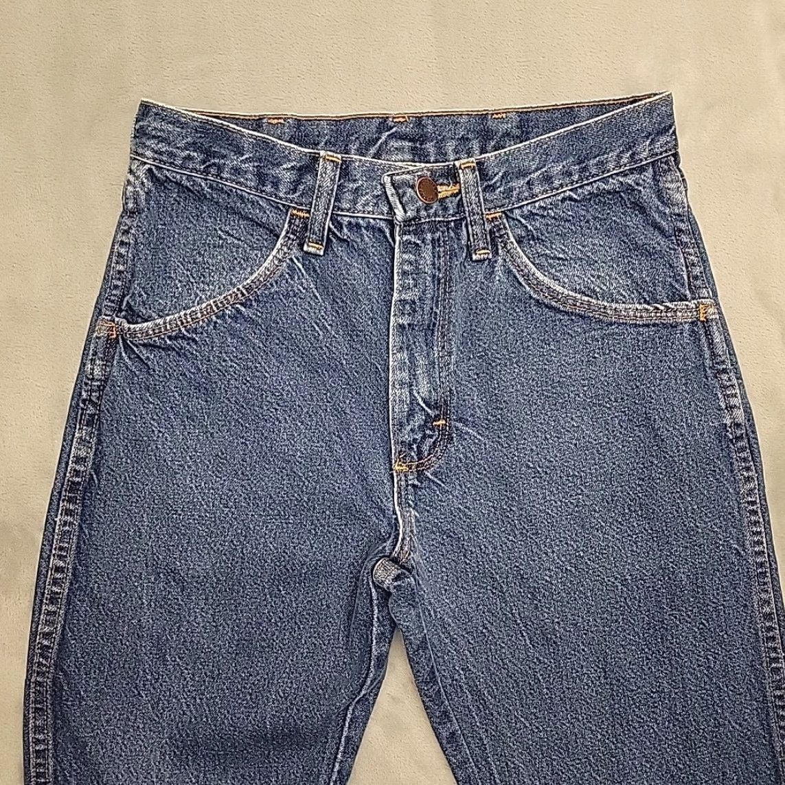 Vintage VINTAGE Rustler Jeans Mens 29x30 Blue Denim Medium Wash 100% Cotton Made in USA Size US 29 - 2 Thumbnail