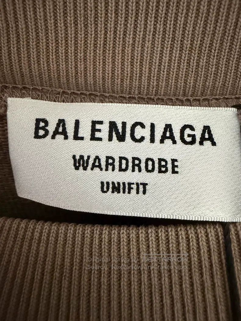 Balenciaga Balenciaga Khaki Embroidered Logo Long Sleeve Sweatshirt Size US S / EU 44-46 / 1 - 3 Thumbnail